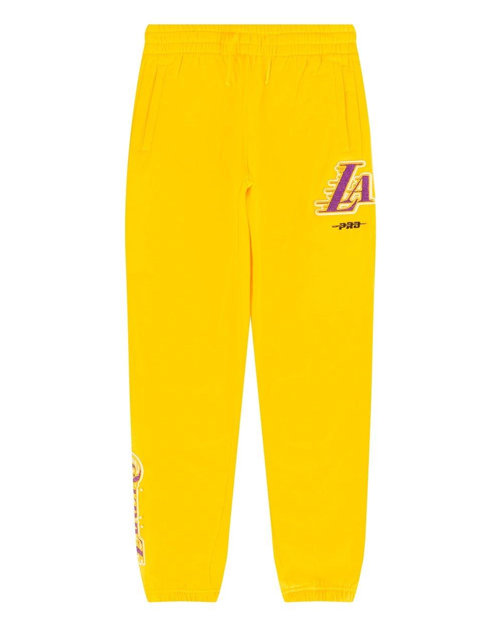 Pro Standard Big Boys' NBA Los Angeles Lakers Classic Fleece Sweatpants -Yellow - YELLOW Thumbnail View 1