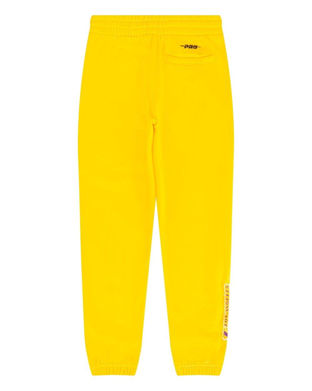 Pro Standard Big Boys' NBA Los Angeles Lakers Classic Fleece Sweatpants - Yellow - YELLOW Thumbnail View 2
