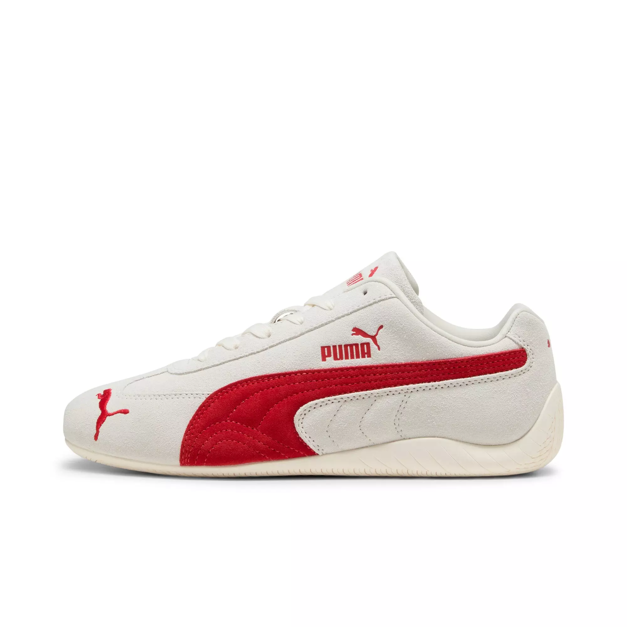 PUMA Speedcat OG "Vapor Grey/For All Time Red" Men's Shoe - GREY/RED