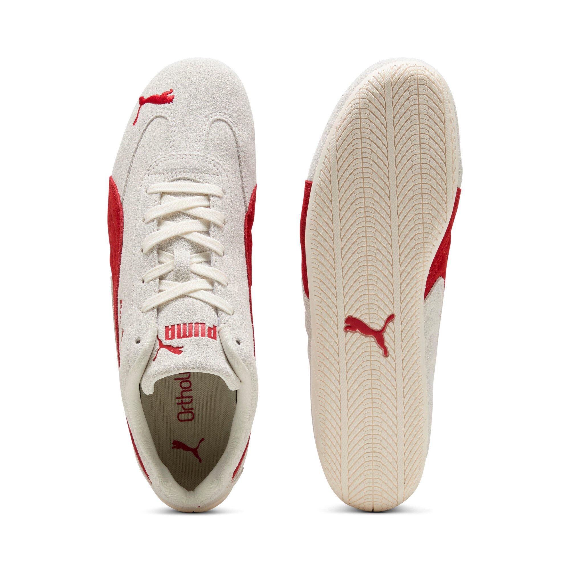 PUMA Speedcat OG "Vapor Grey/For All Time Red" Men's Shoe - GREY/RED Thumbnail View 4