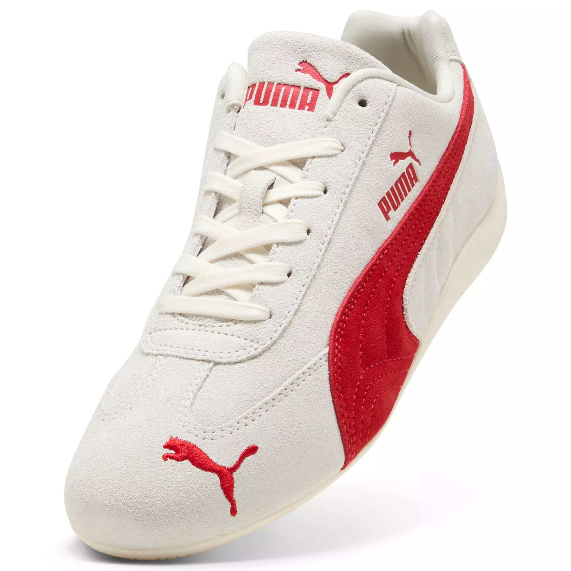 PUMA Speedcat OG "Vapor Grey/For All Time Red" Men's Shoe - GREY/RED