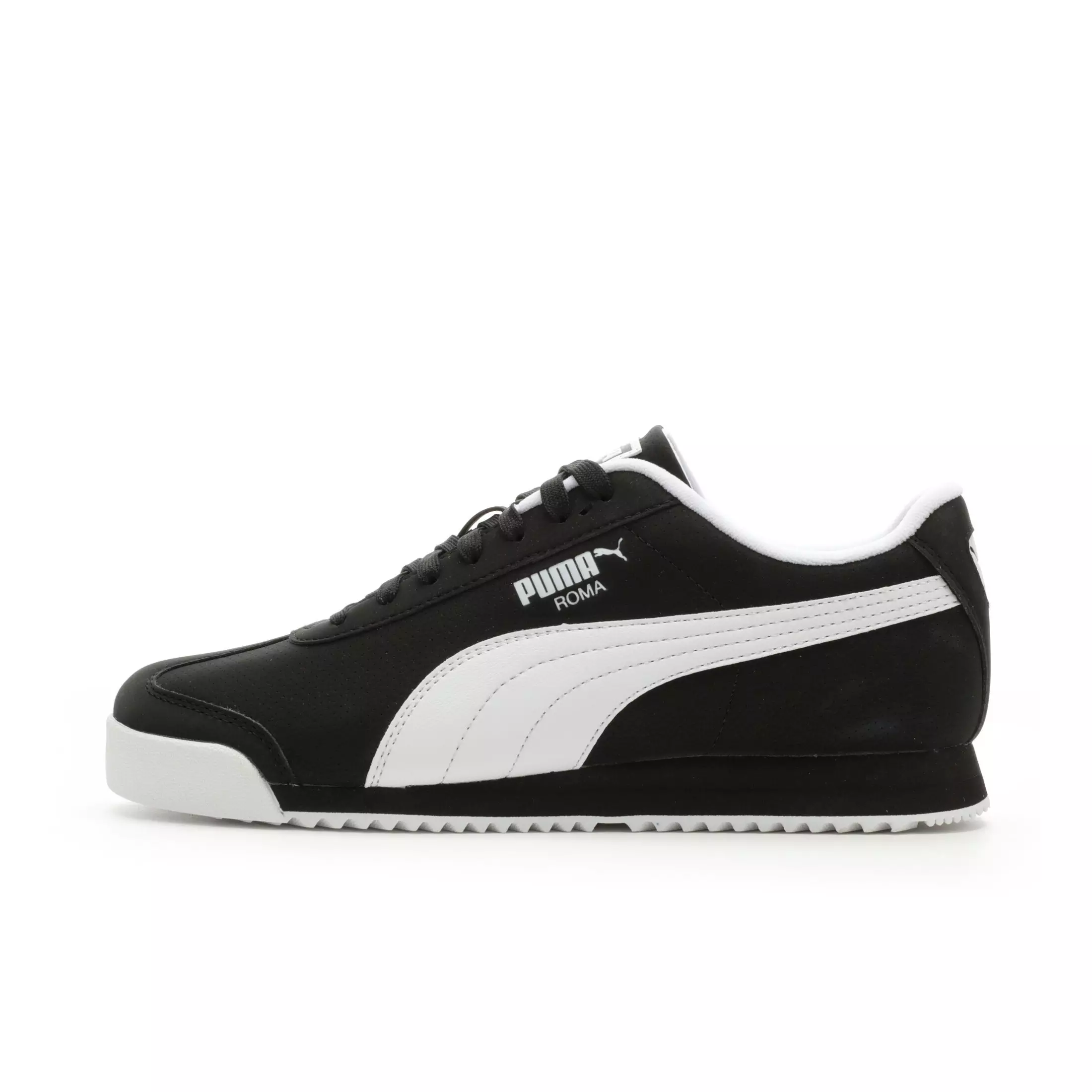 PUMA Roma 24 Reversed "PUMA Black/PUMA White" Men's Shoe - BLACK/WHITE