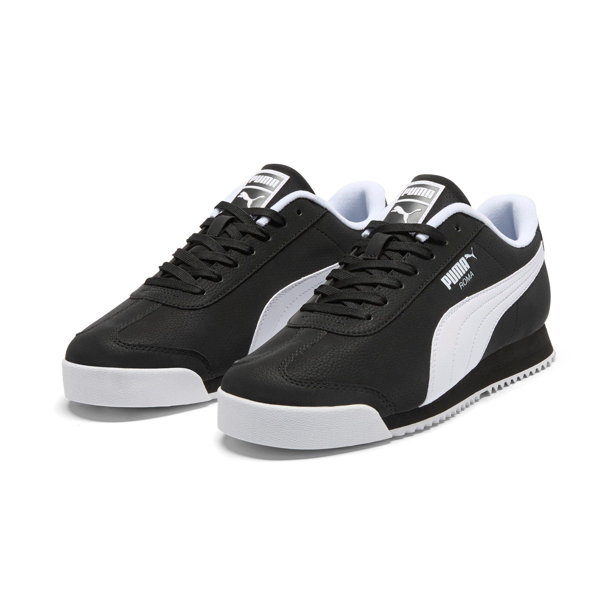 PUMA Roma 24 Reversed "PUMA Black/PUMA White" Men's Shoe - BLACK/WHITE Thumbnail View 3