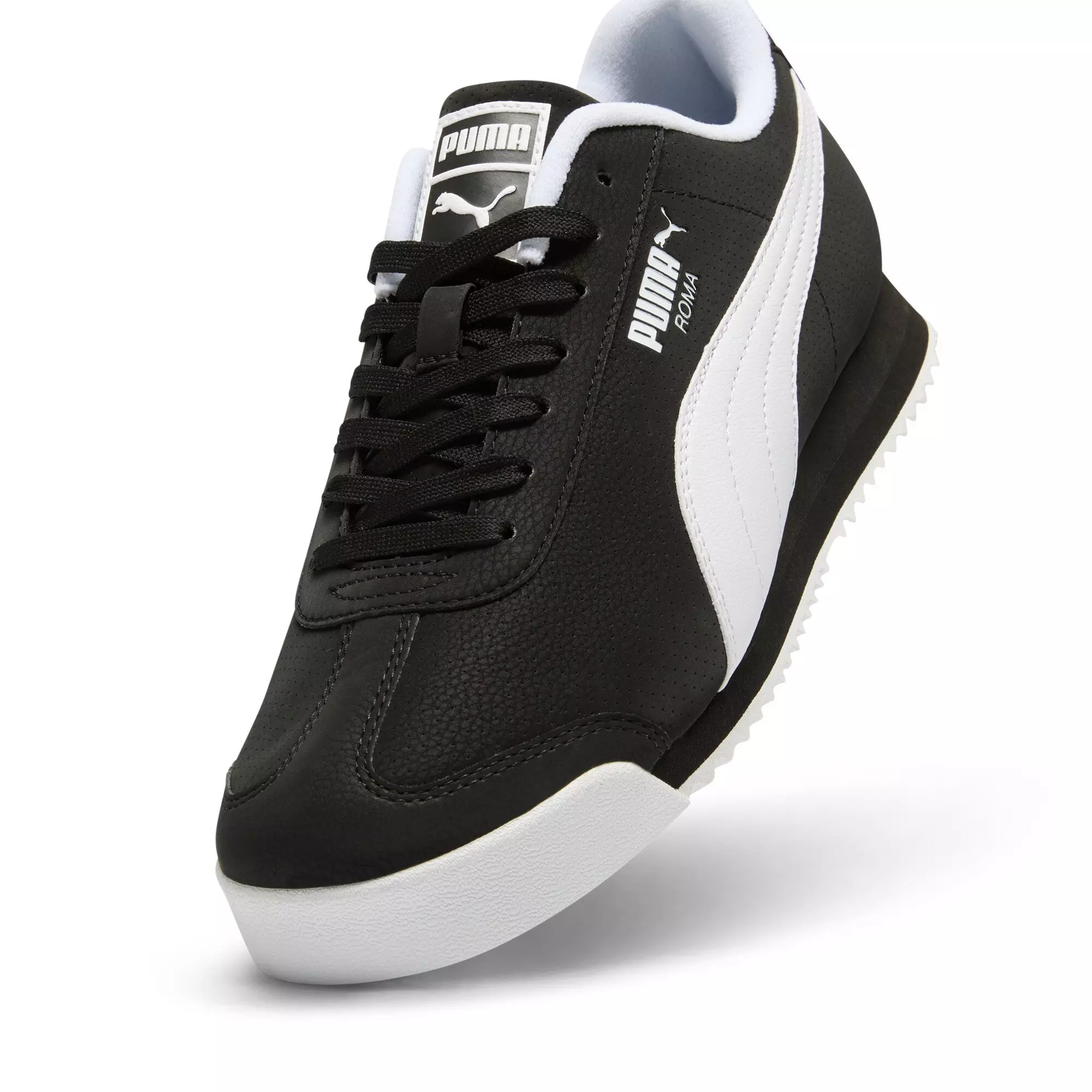 PUMA Roma 24 Reversed "PUMA Black/PUMA White" Men's Shoe - BLACK/WHITE