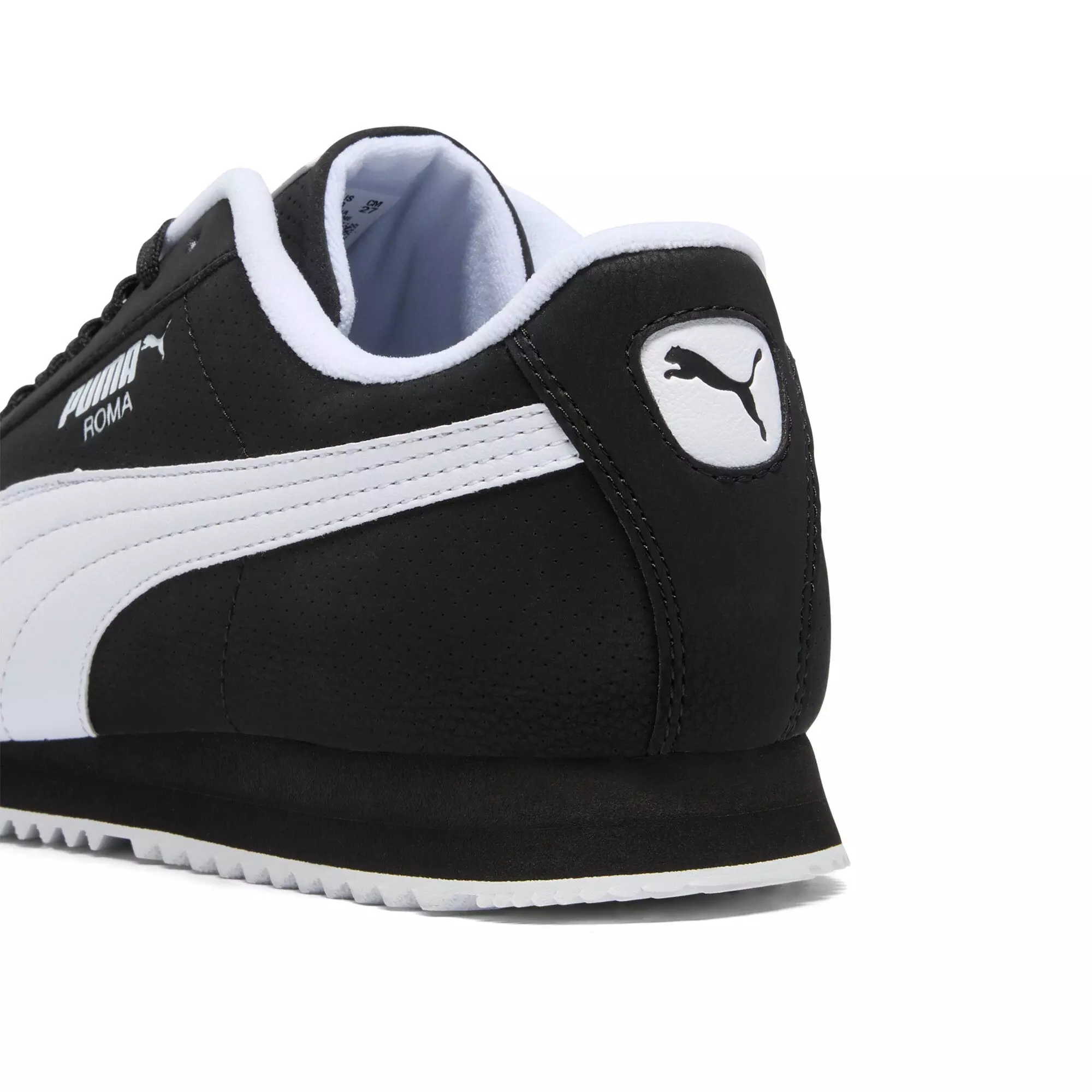 PUMA Roma 24 Reversed "PUMA Black/PUMA White" Men's Shoe - BLACK/WHITE