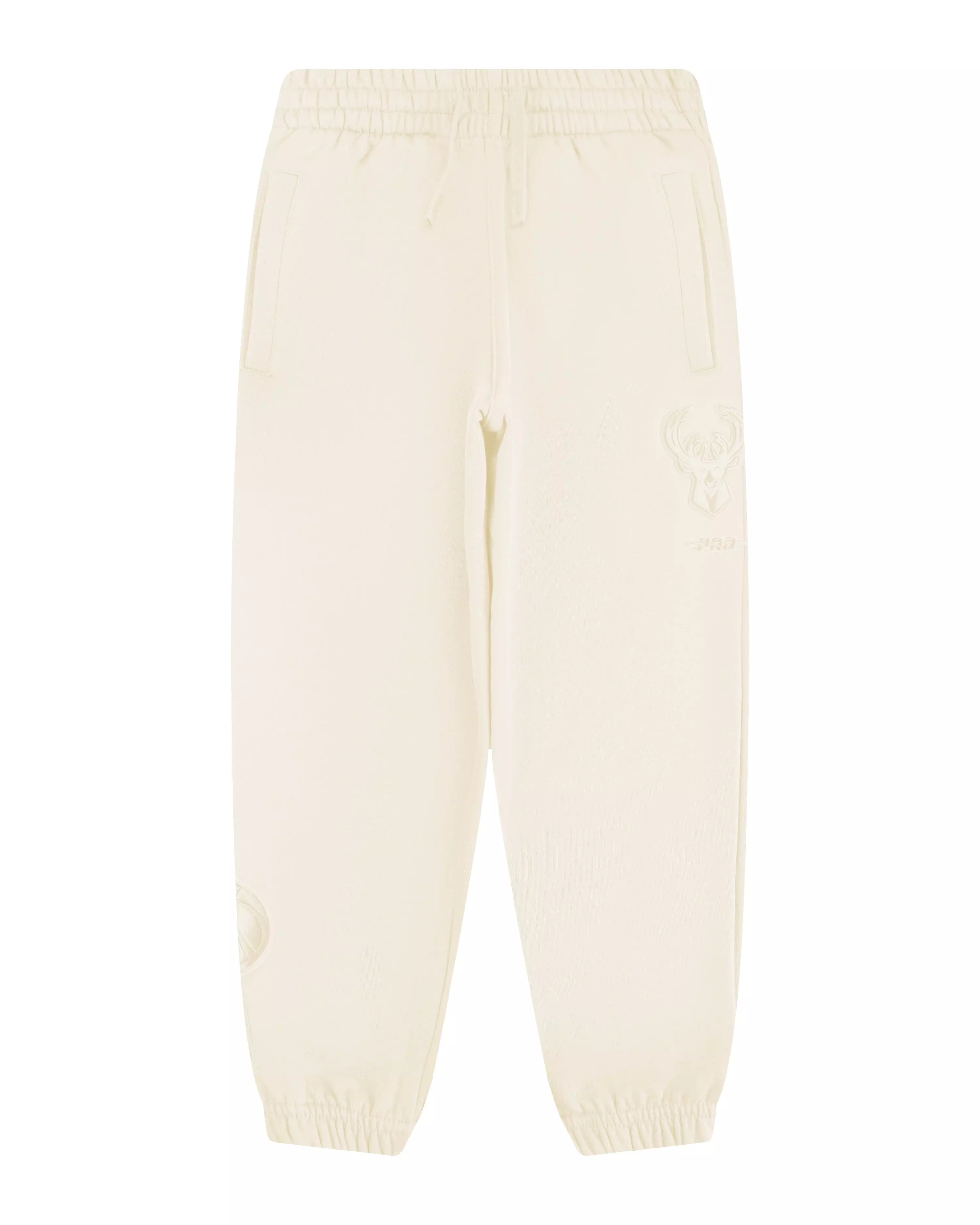 Pro Standard Big Boys' NBA Milwaukee Bucks Neutral Fleece Sweatpants - Cream - CREAM
