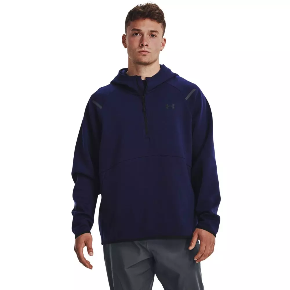 Under Armour Men's Unstoppable Fleece Hoodie - NAVY/BLACK