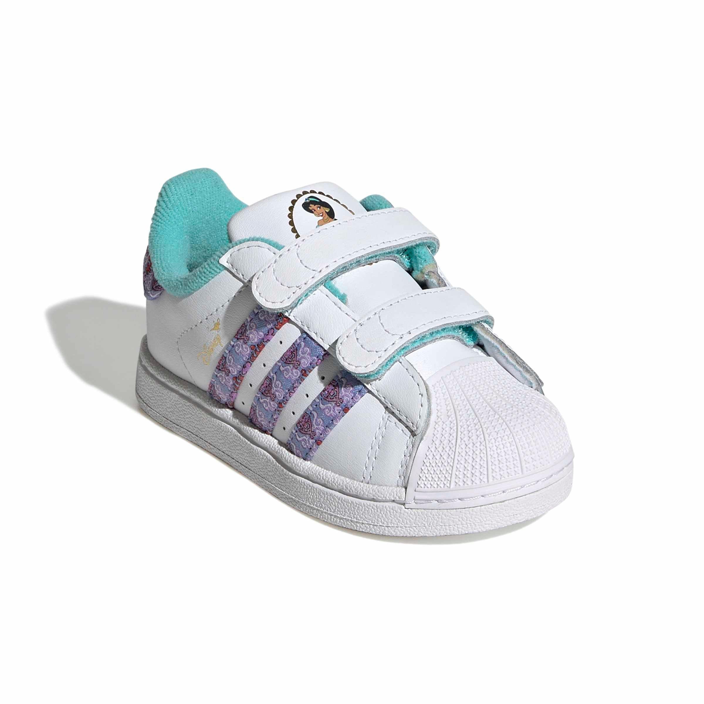 adidas Originals Disney Princess Superstar II CC "Ftwr White/Gold Metallic" Infant Girls' Shoe - WHITE/GOLD