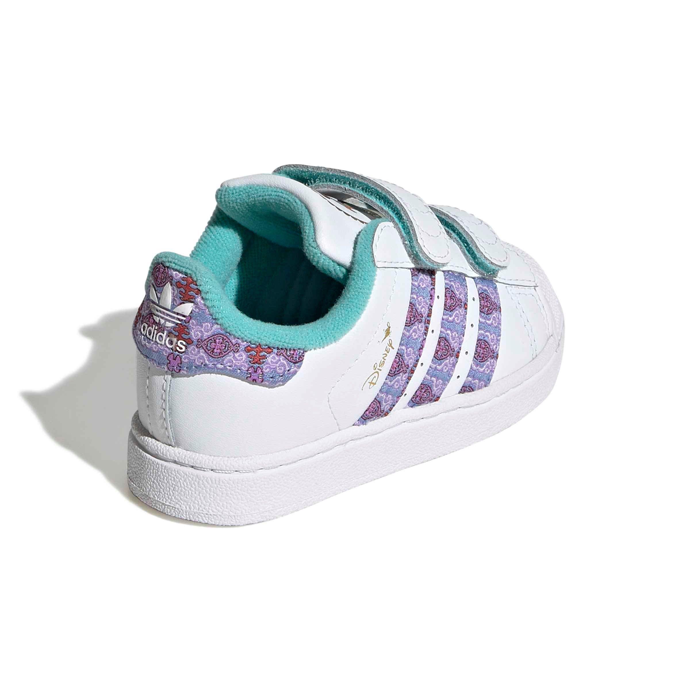 adidas Originals Disney Princess Superstar II CC "Ftwr White/Gold Metallic" Infant Girls' Shoe - WHITE/GOLD
