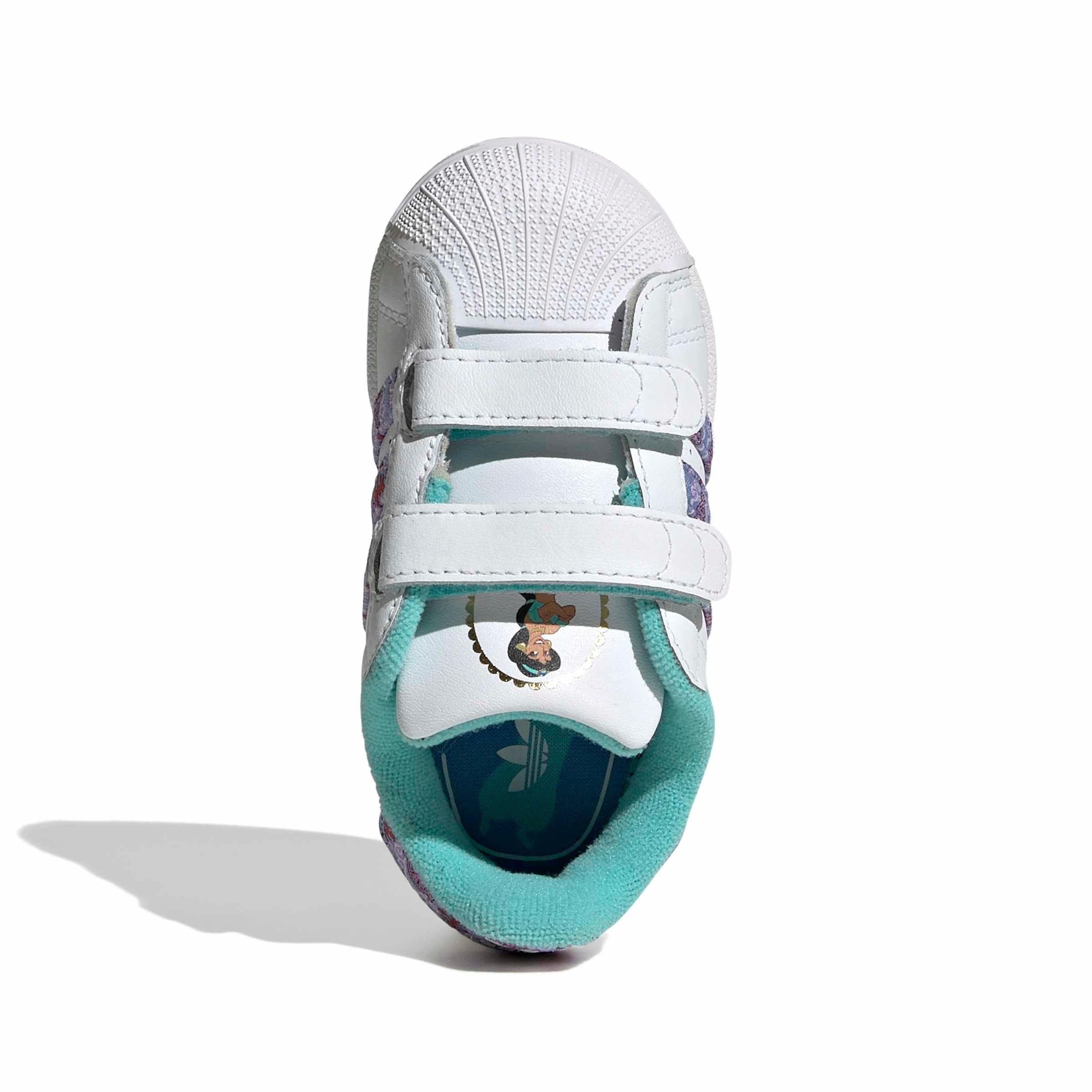 adidas Originals Disney Princess Superstar II CC "Ftwr White/Gold Metallic" Infant Girls' Shoe - WHITE/GOLD