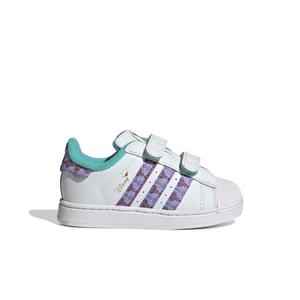 adidas Originals Disney Princess Superstar II CC "Ftwr White/Gold Metallic" Infant Girls' Shoe - WHITE/GOLD