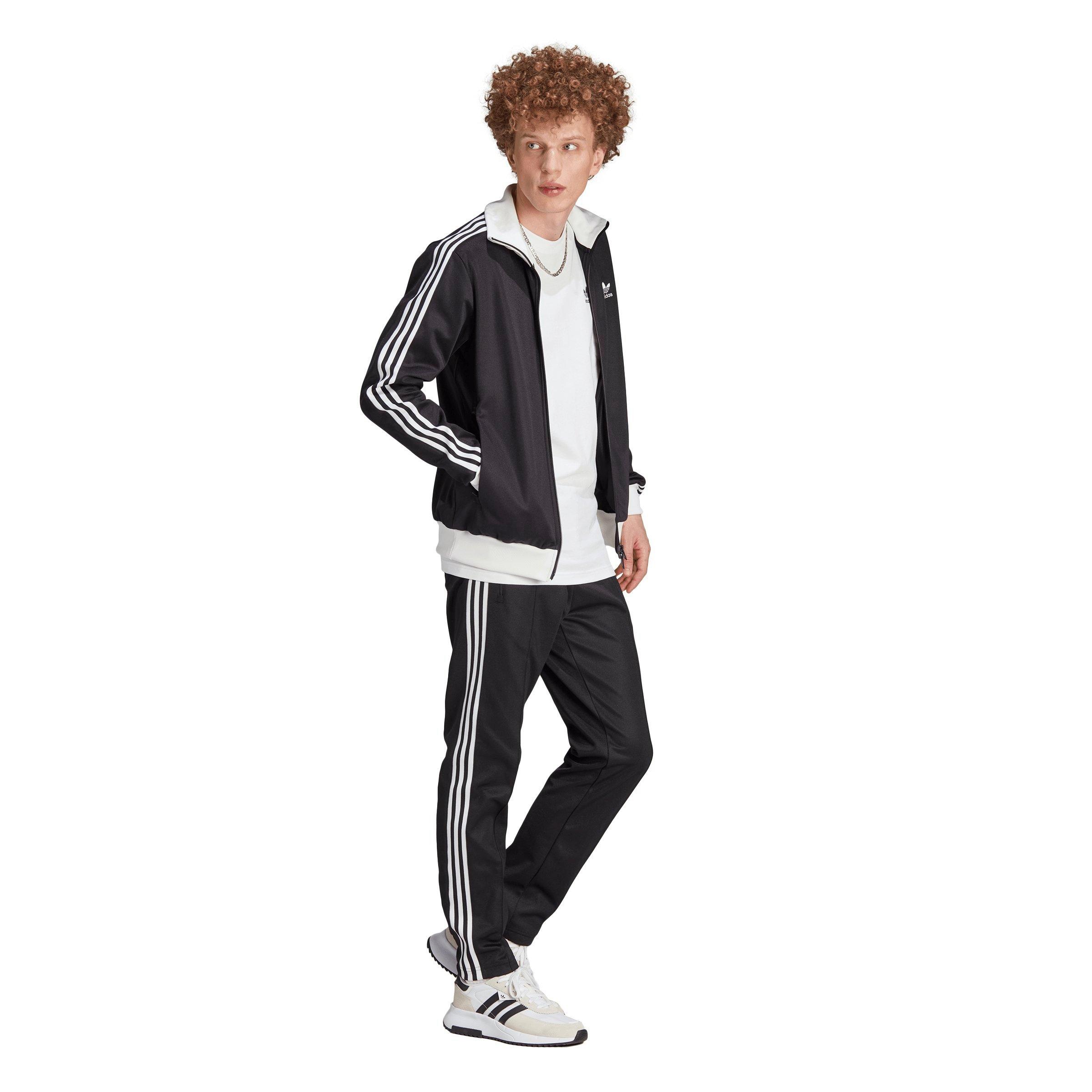 adidas Originals Men's Adicolor Classics Beckenbauer Track Top-Black - BLACK Thumbnail View 5