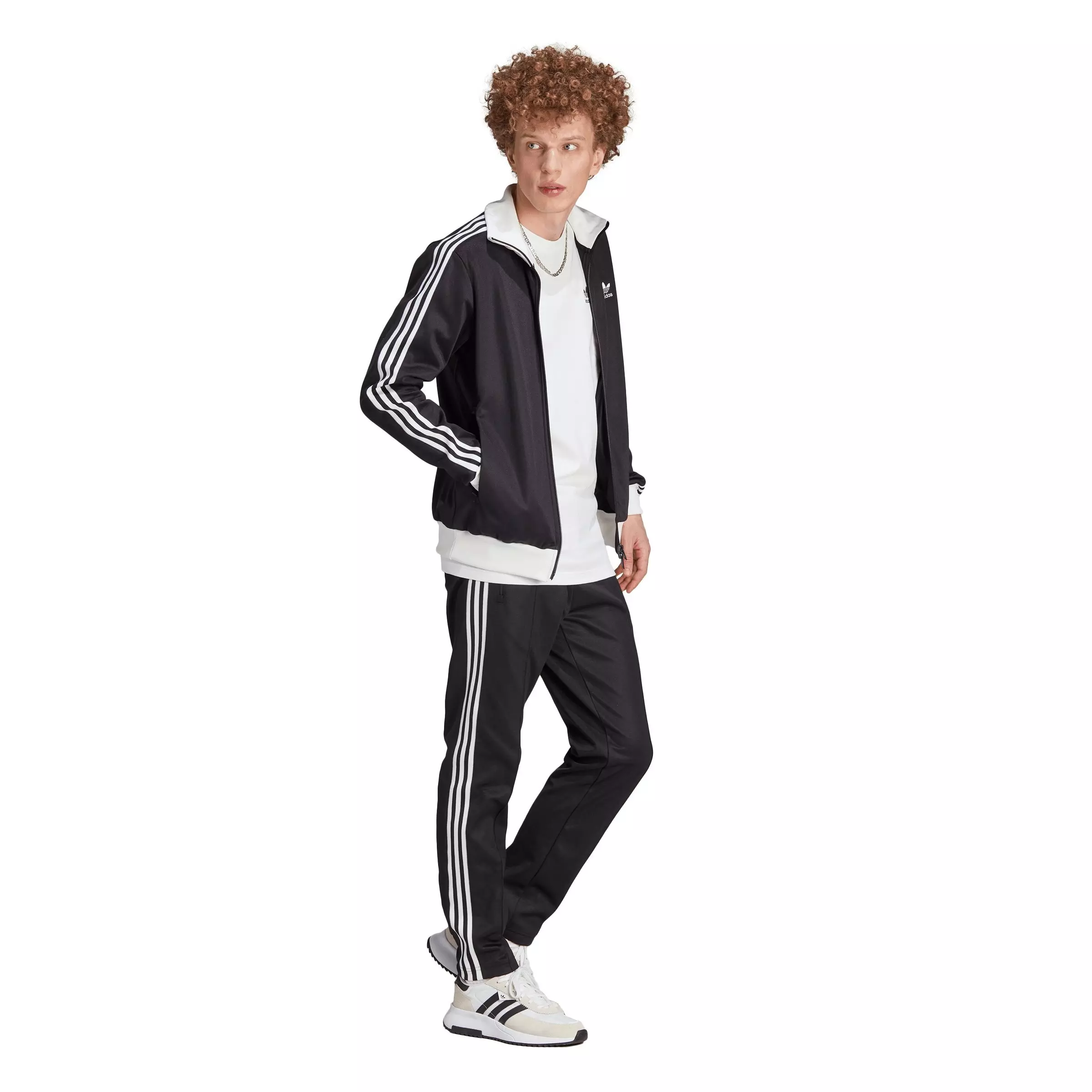 adidas Originals Men's Adicolor Classics Beckenbauer Track Top-Black - BLACK
