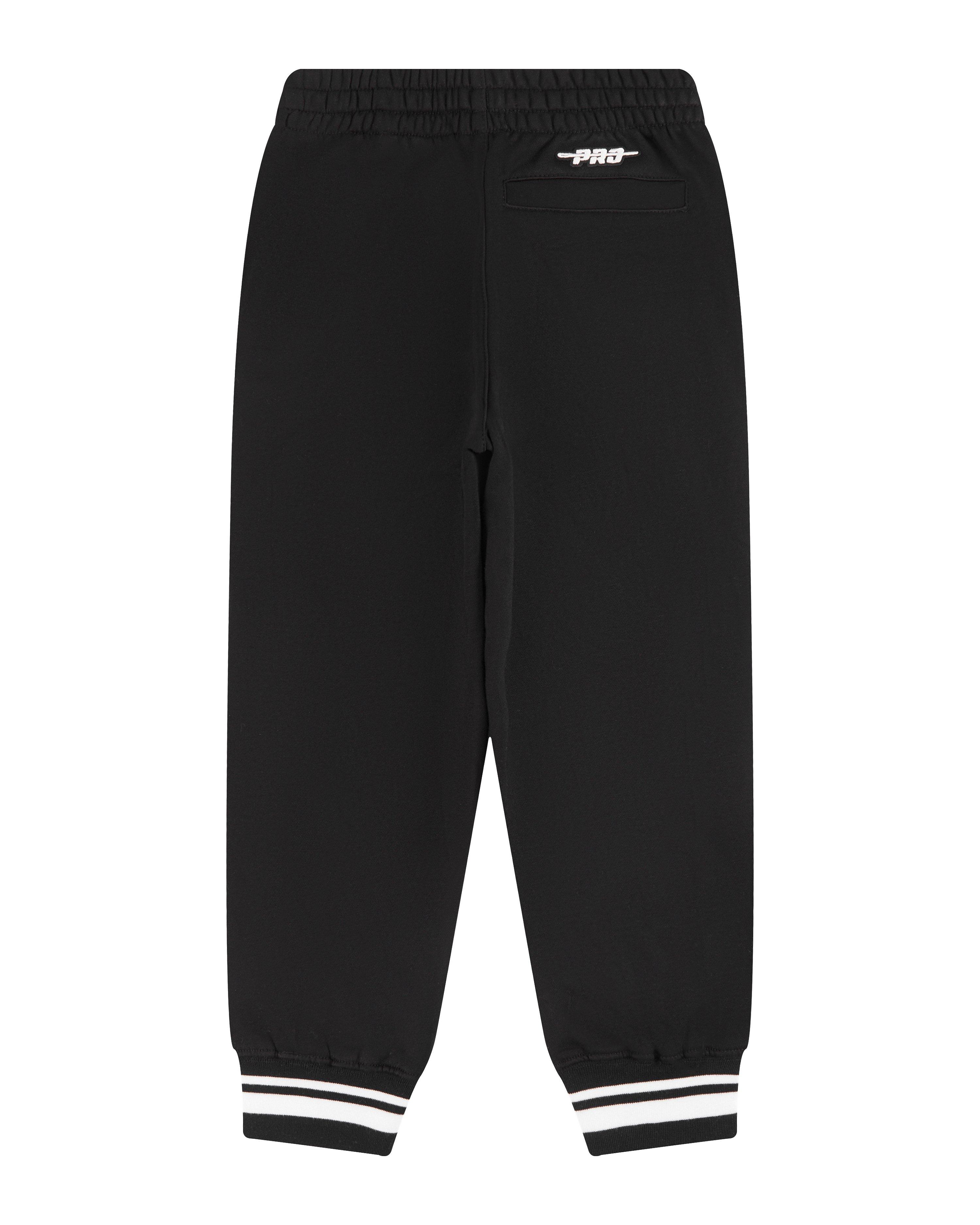 Pro Standard Big Boys' NBA Milwaukee Bucks Retro Classic Rib Fleece Sweatpants -Black - BLACK Thumbnail View 2