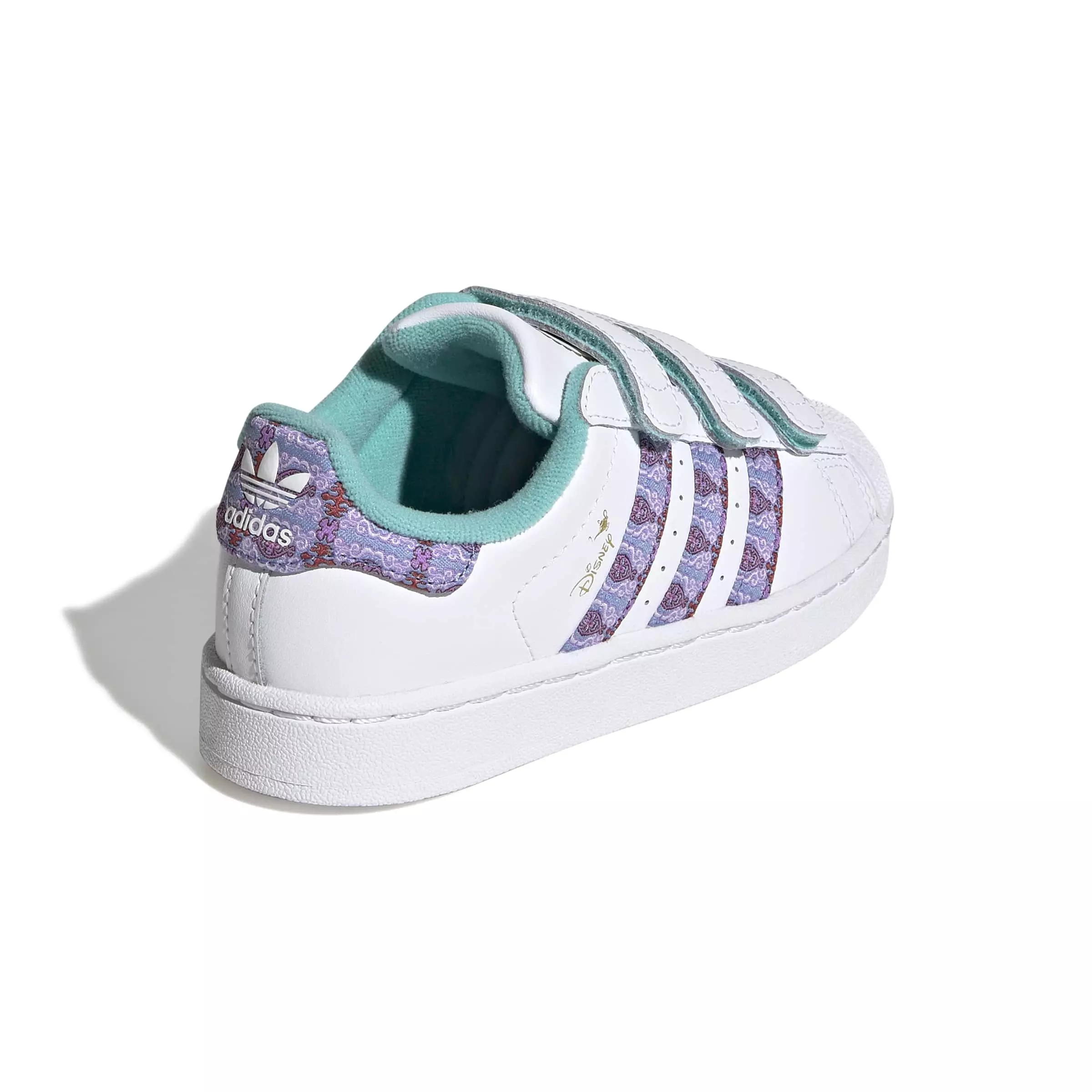 adidas Originals Disney Princess Superstar II CC "Ftwr White/Gold Metallic" Preschool Girls' Shoe - WHITE/GOLD