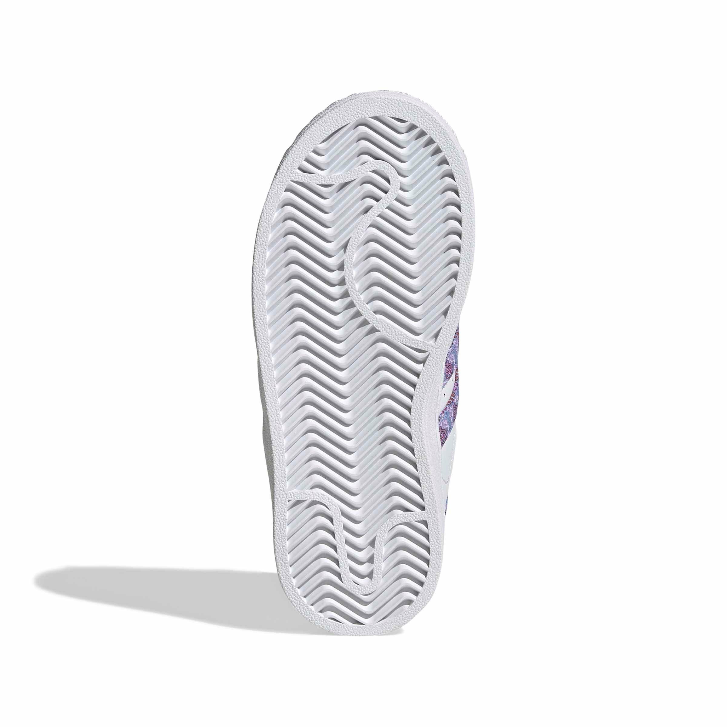 adidas Originals Disney Princess Superstar II CC "Ftwr White/Gold Metallic" Preschool Girls' Shoe - WHITE/GOLD