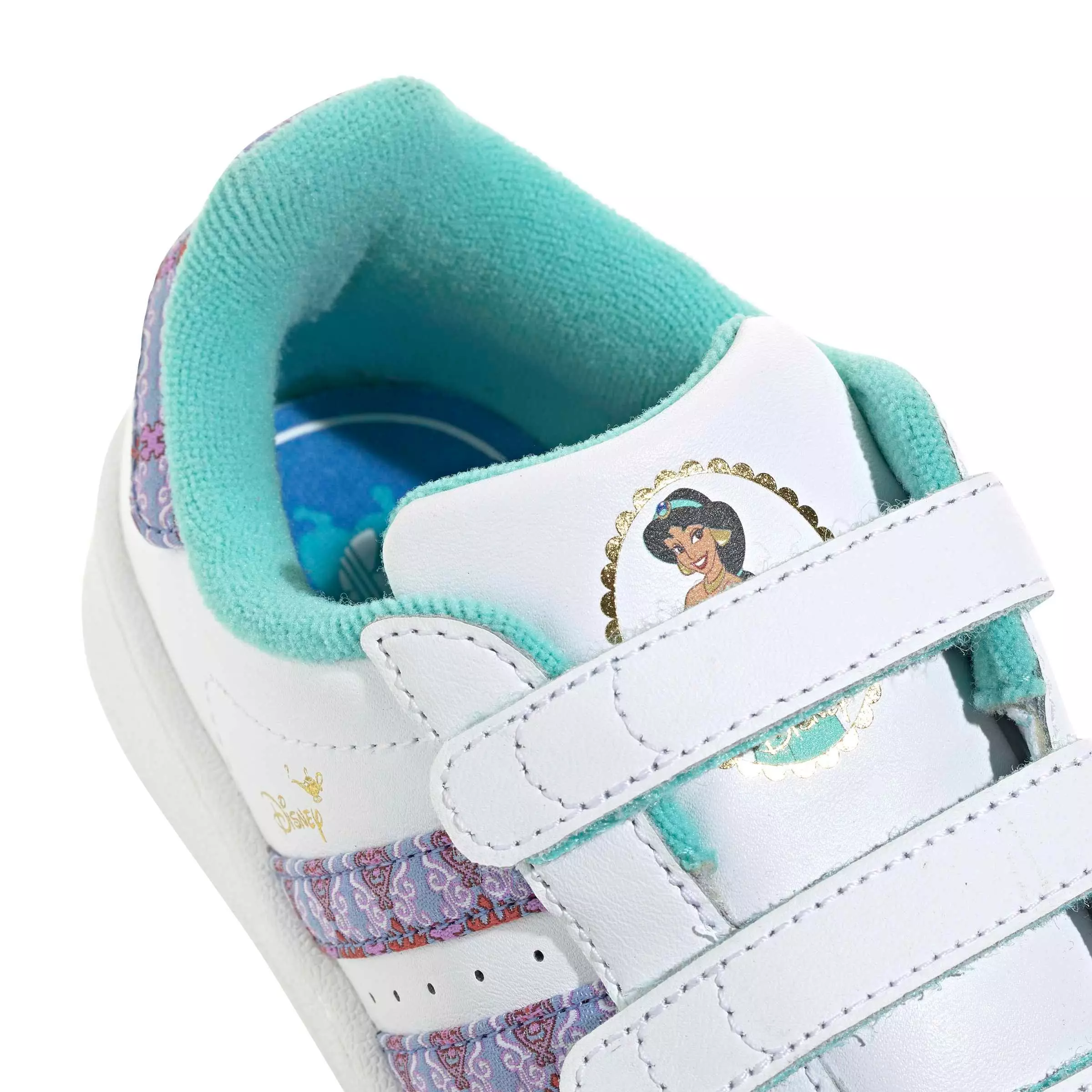 adidas Originals Disney Princess Superstar II CC "Ftwr White/Gold Metallic" Preschool Girls' Shoe - WHITE/GOLD