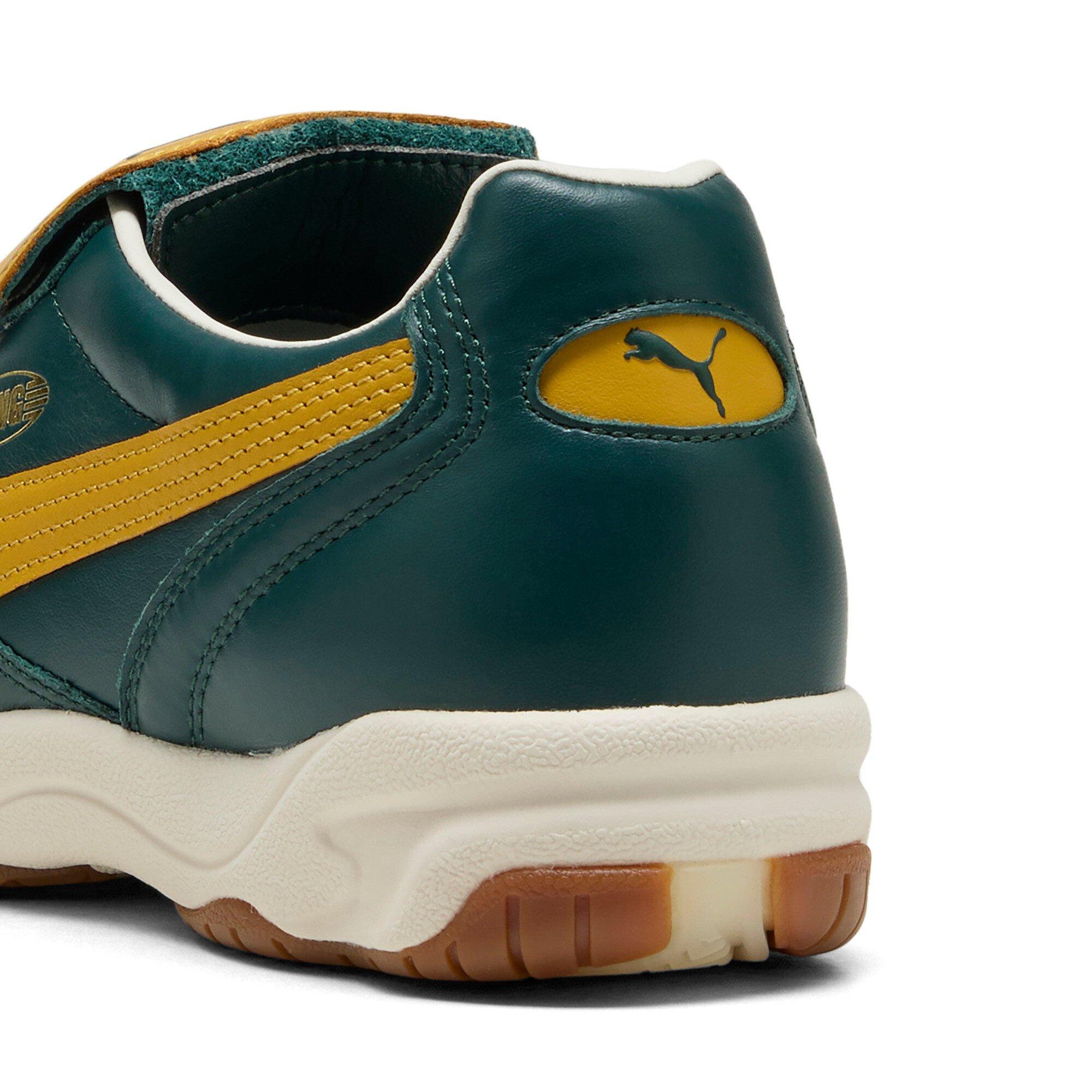 PUMA King Indoor "Green Terrain/Archive Gold" Men's Shoe - GREEN/GOLD Thumbnail View 6