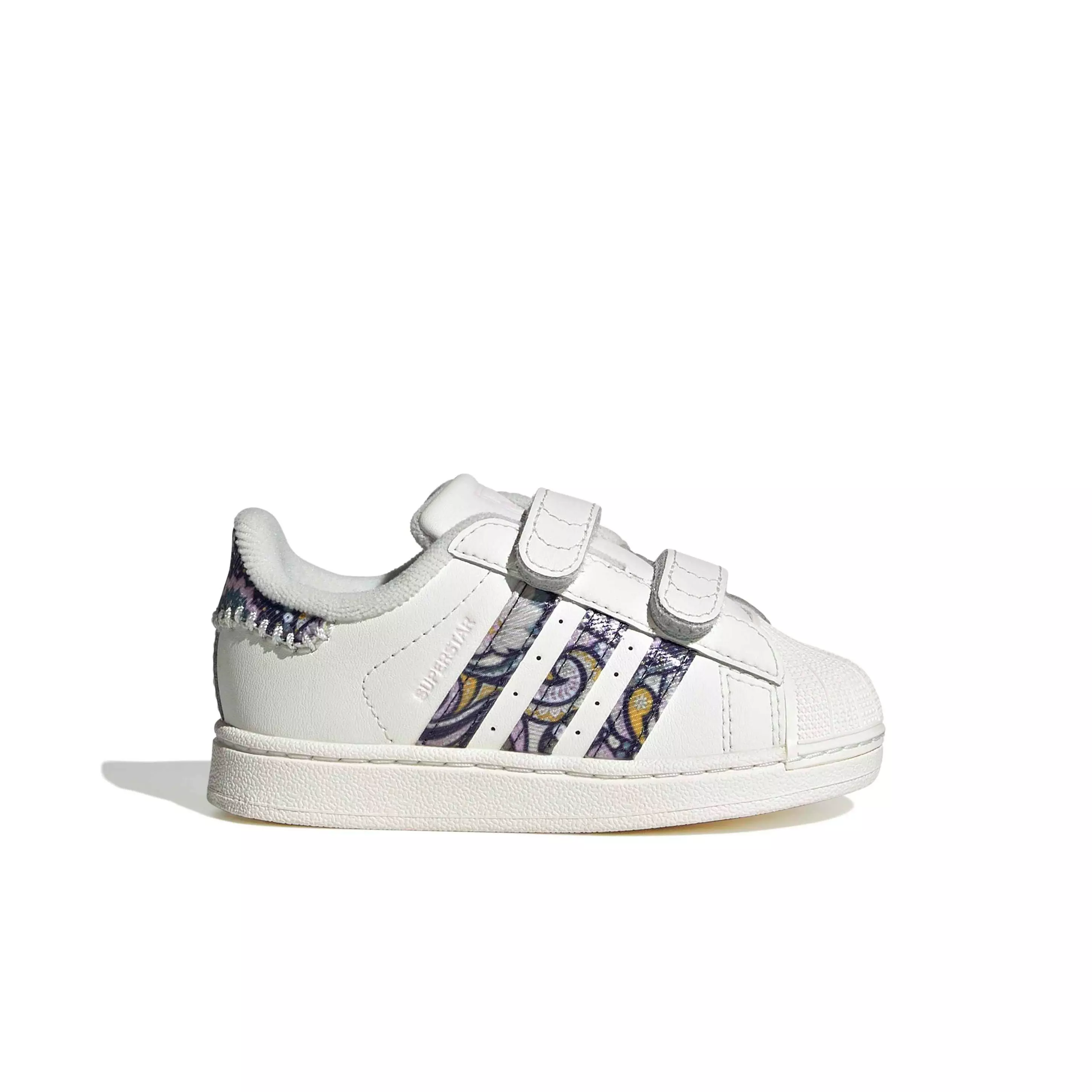 adidas Originals Liberty London Superstar II CC "Core White/Orchid Fusion/Gum 1" Infant Girls' Shoe - WHITE/ORCHID/GUM