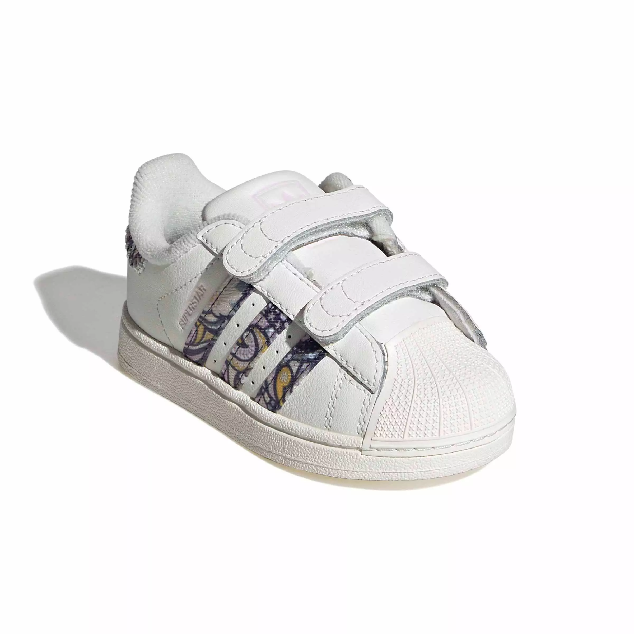 adidas Originals Liberty London Superstar II CC "Core White/Orchid Fusion/Gum 1" Infant Girls' Shoe - WHITE/ORCHID/GUM