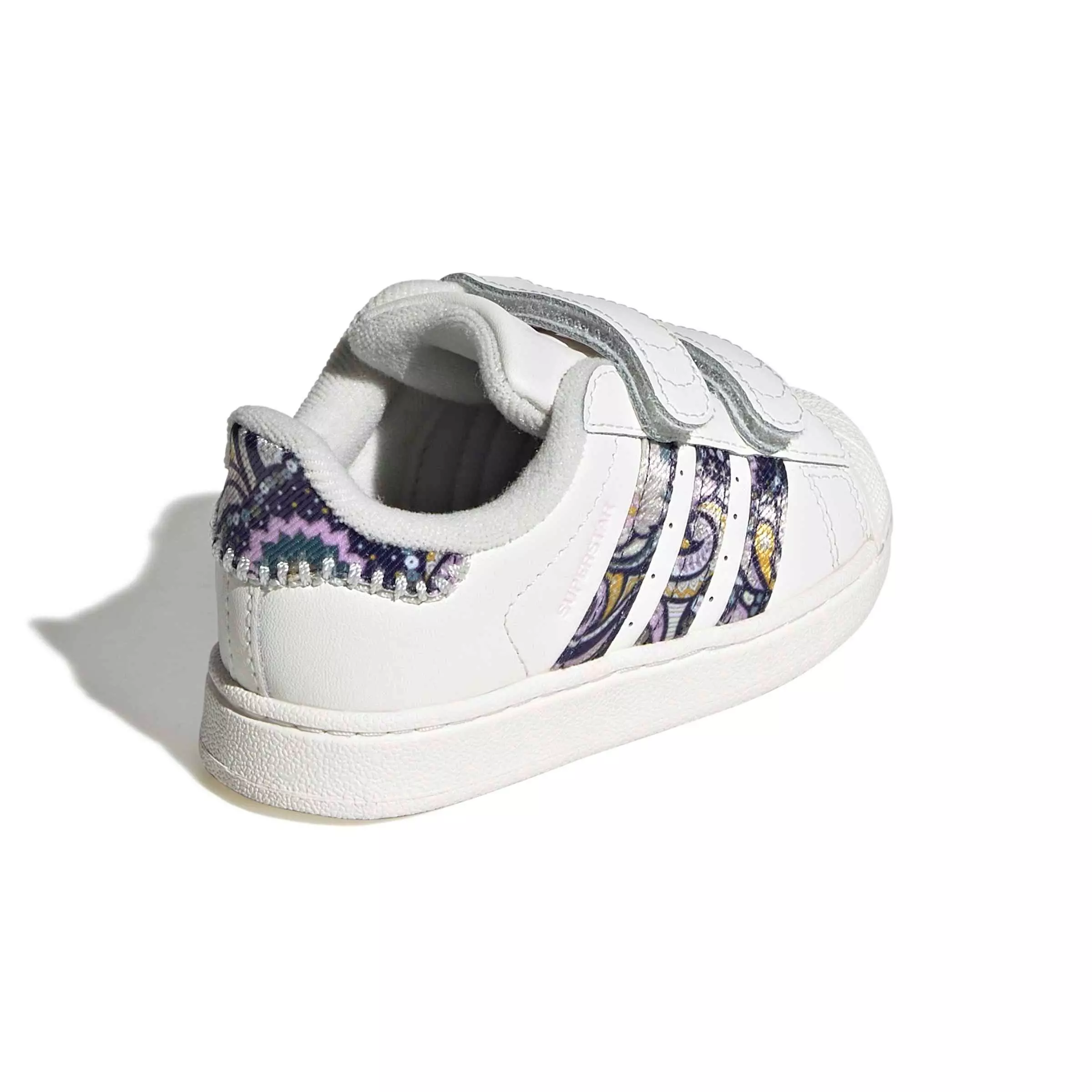 adidas Originals Liberty London Superstar II CC "Core White/Orchid Fusion/Gum 1" Infant Girls' Shoe - WHITE/ORCHID/GUM