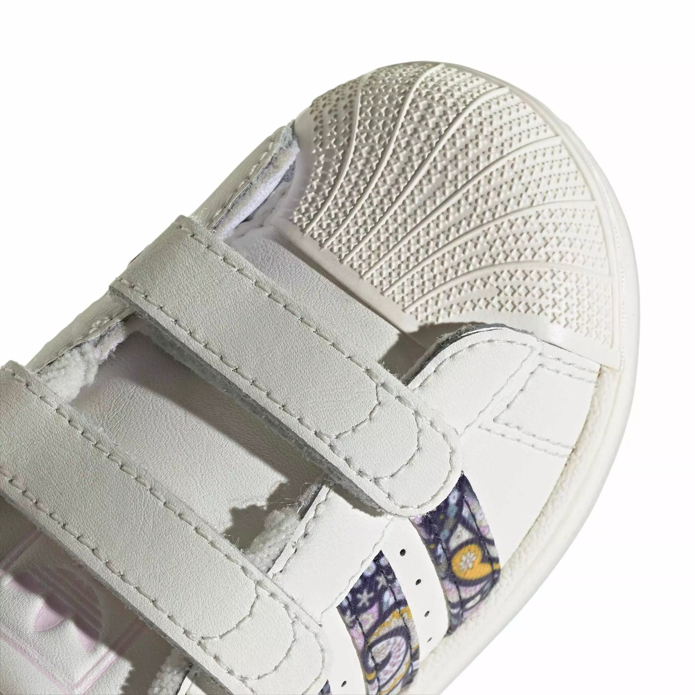adidas Originals Liberty London Superstar II CC "Core White/Orchid Fusion/Gum 1" Infant Girls' Shoe - WHITE/ORCHID/GUM