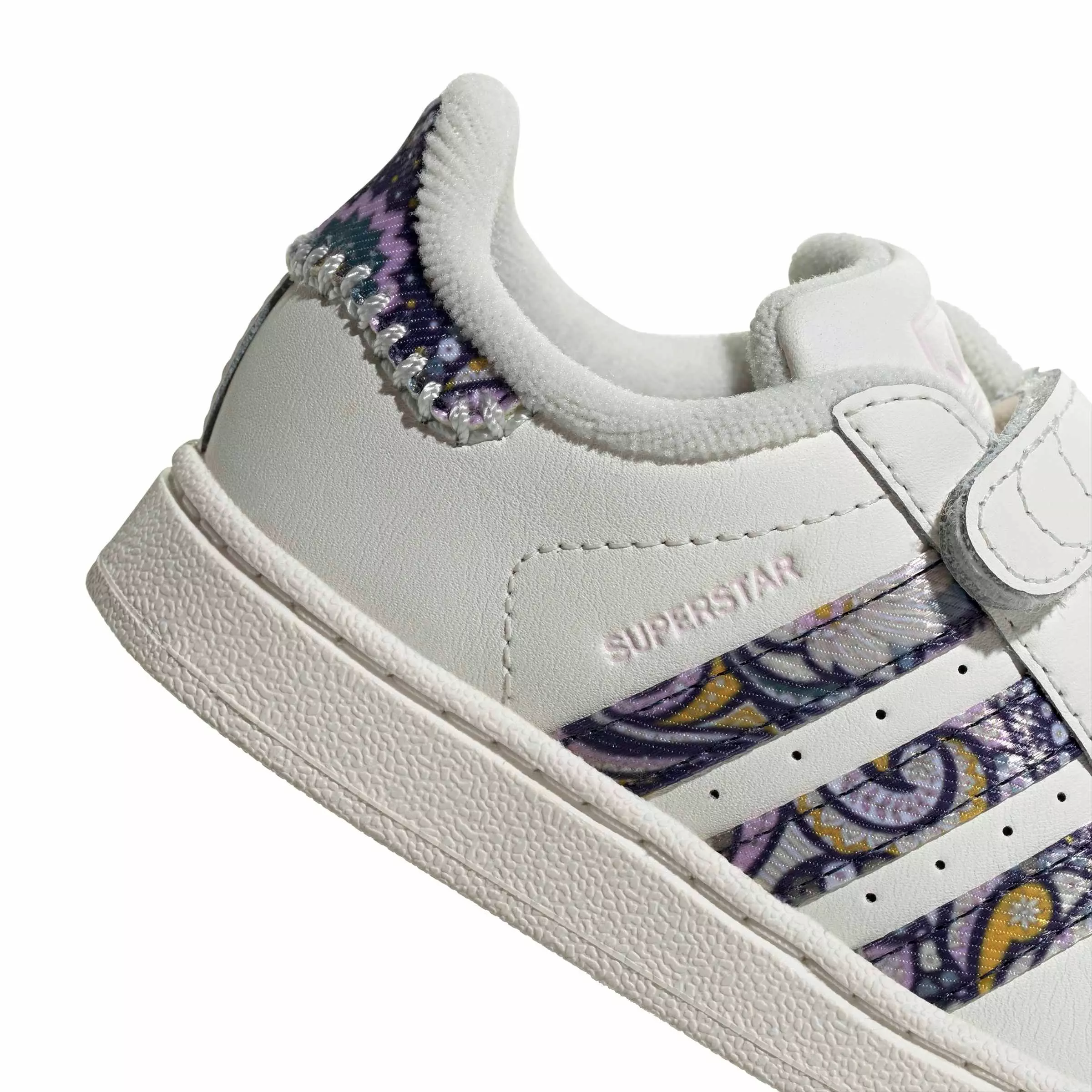 adidas Originals Liberty London Superstar II CC "Core White" Toddler Kids' Shoe - WHITE/ORCHID/GUM