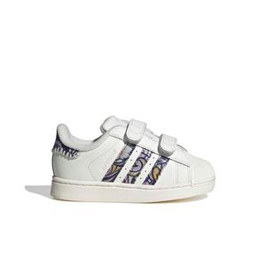 adidas Originals Liberty London Superstar II CC "Core White/Orchid Fusion/Gum 1" Infant Girls' Shoe - WHITE/ORCHID/GUM