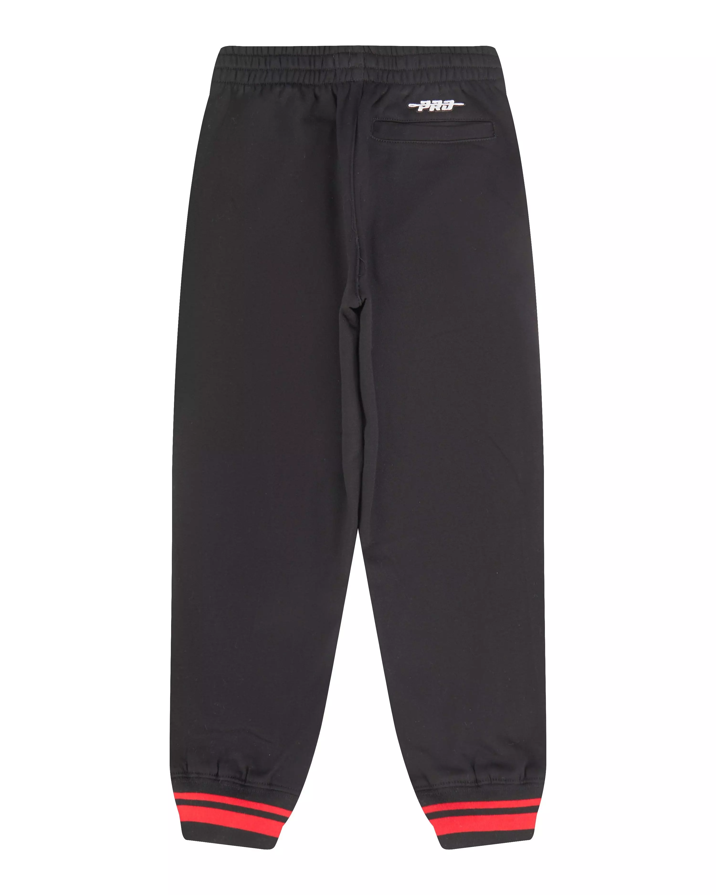 Pro Standard Little Boys' NBA Atlanta Hawks Retro Classic Rib Fleece Sweatpants -Black/Red - BLACK/RED