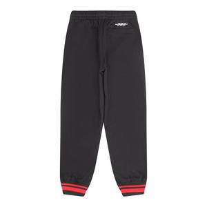 Pro Standard Little Boys' NBA Atlanta Hawks Retro Classic Rib Fleece Sweatpants -Black/Red