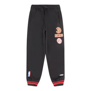 Pro Standard Little Boys' NBA Atlanta Hawks Retro Classic Rib Fleece Sweatpants -Black/Red