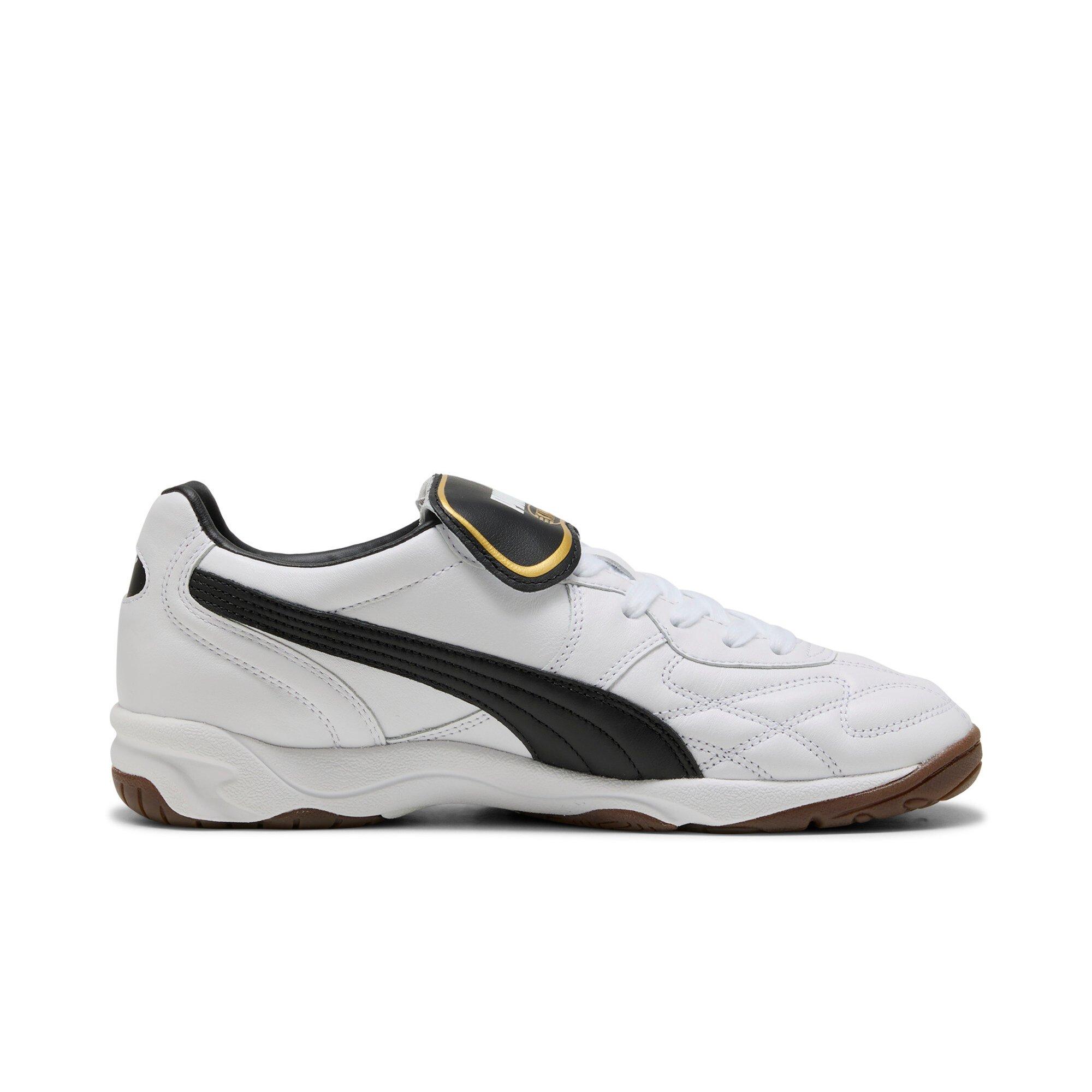 PUMA King Indoor "PUMA White/PUMA Black" Men's Shoe - WHITE/BLACK Thumbnail View 1