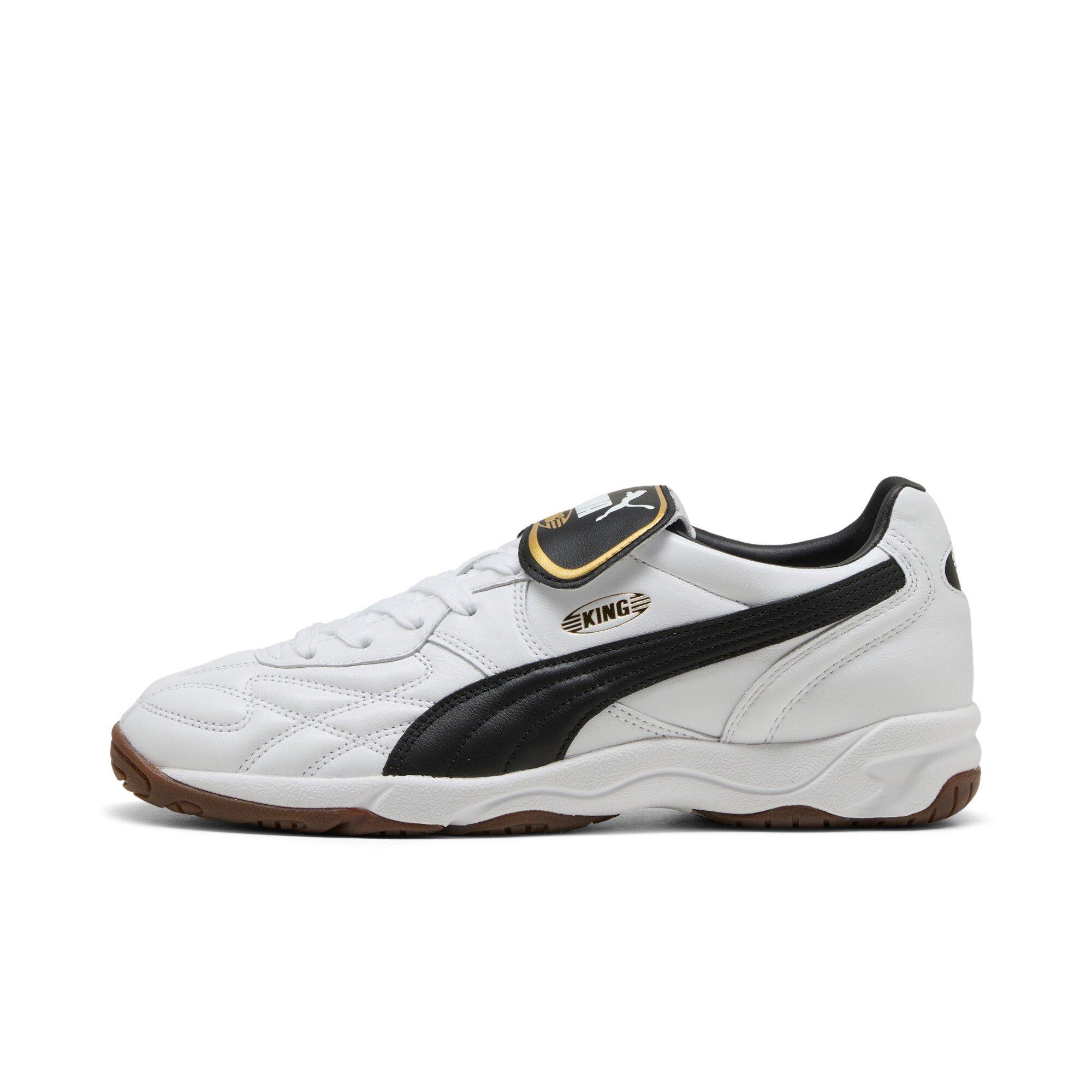 PUMA King Indoor "PUMA White/PUMA Black" Men's Shoe - WHITE/BLACK Thumbnail View 2