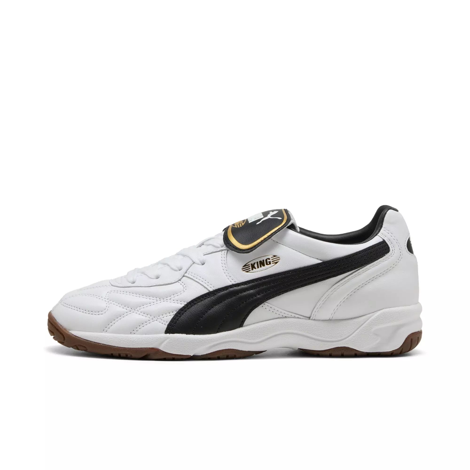 PUMA King Indoor "PUMA White/PUMA Black" Men's Shoe - WHITE/BLACK