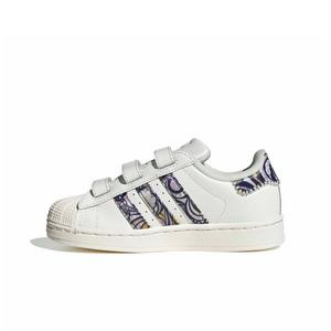 adidas Originals Liberty London Superstar II CC "White/Orchid Fusion/Gum 1" Preschool Girls' Shoe - WHITE/ORCHID/GUM