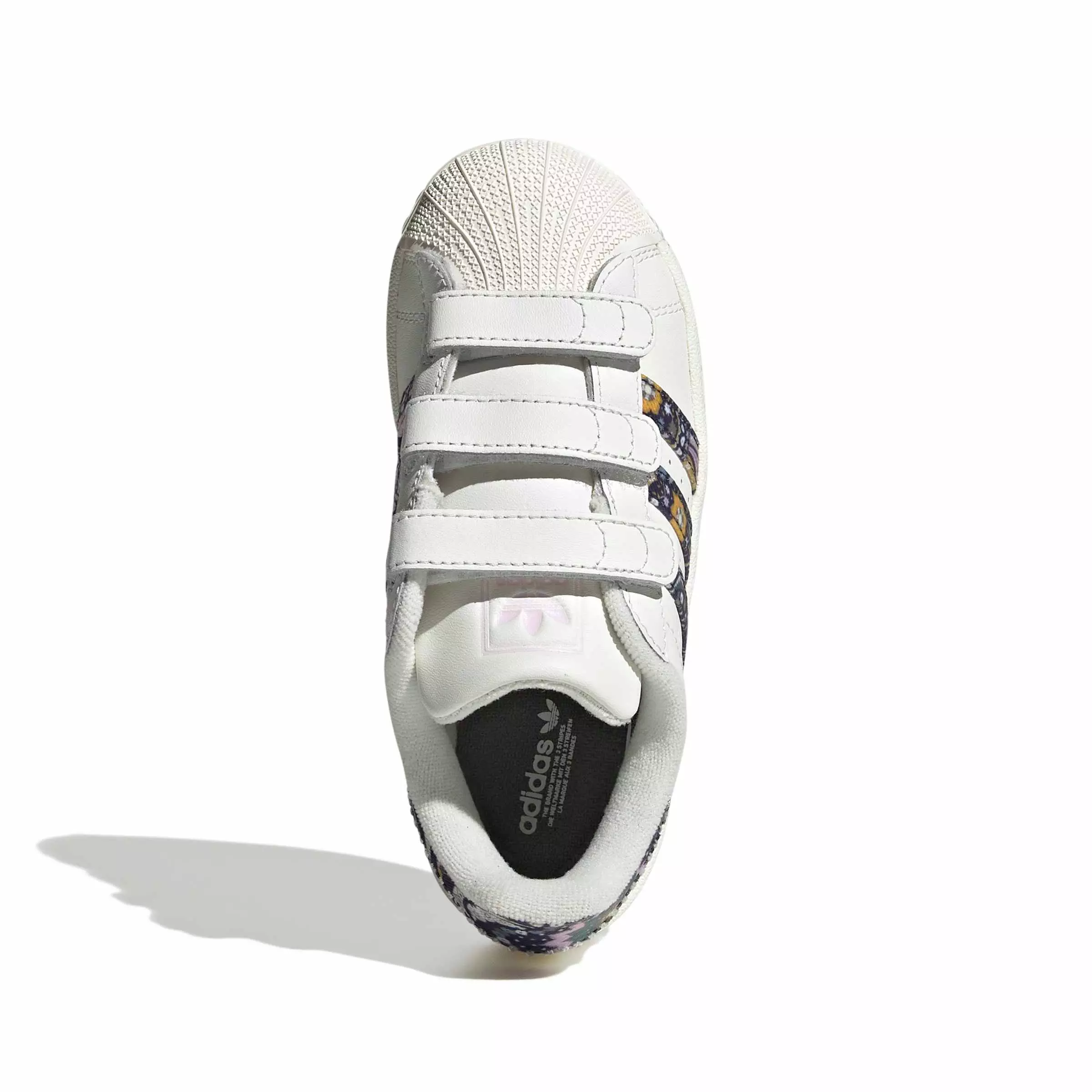 adidas Originals Liberty London Superstar II CC "White/Orchid Fusion/Gum 1" Preschool Girls' Shoe - WHITE/ORCHID/GUM