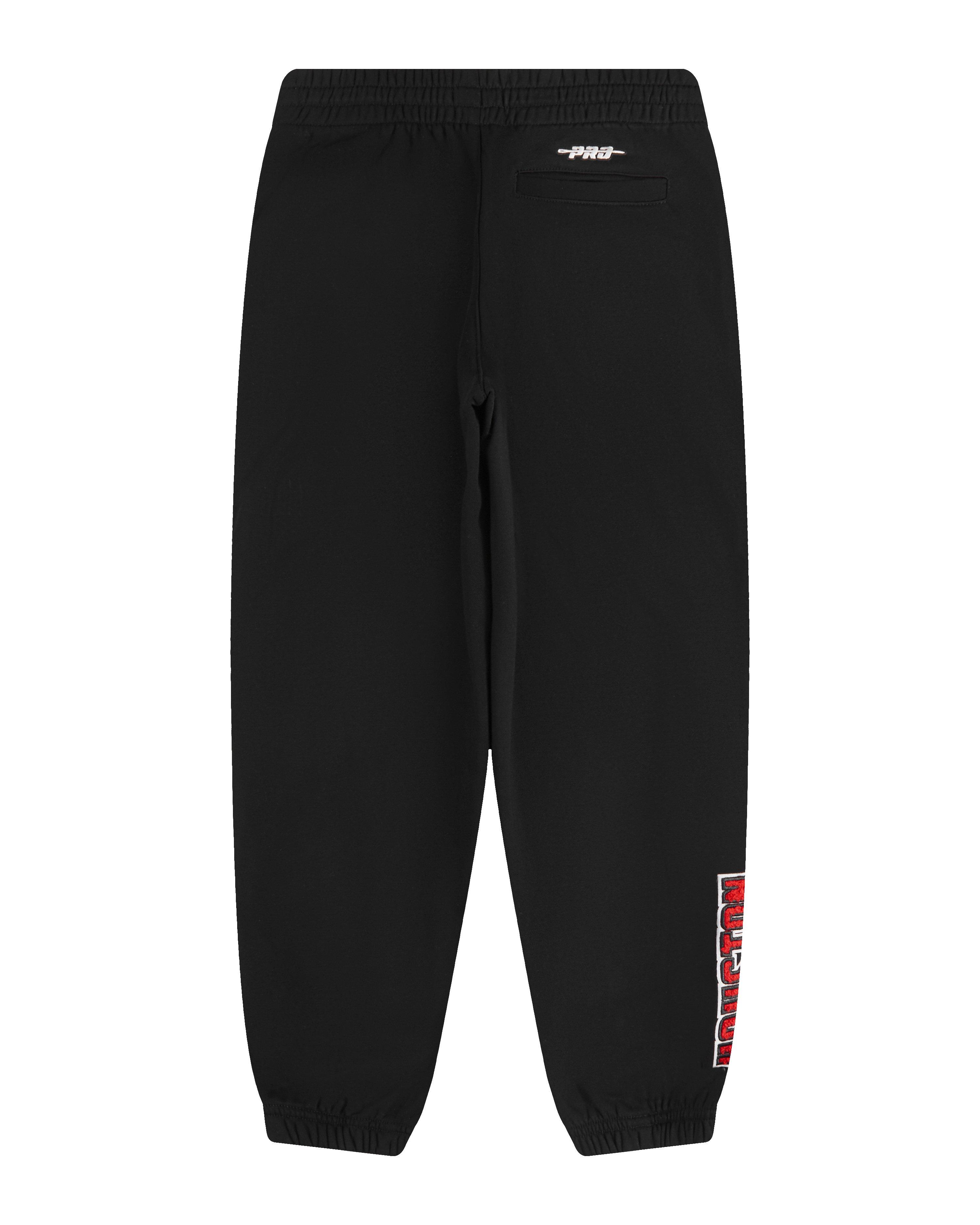 Pro Standard Little Boys' NBA Houston Rockets Classic Fleece Sweatpants - Black - BLACK Thumbnail View 2
