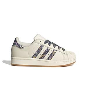 adidas Originals Liberty London Superstar II "White/Orchid Fusion/Gum 1" Grade School Girls' Shoe - WHITE/ORCHID/GUM