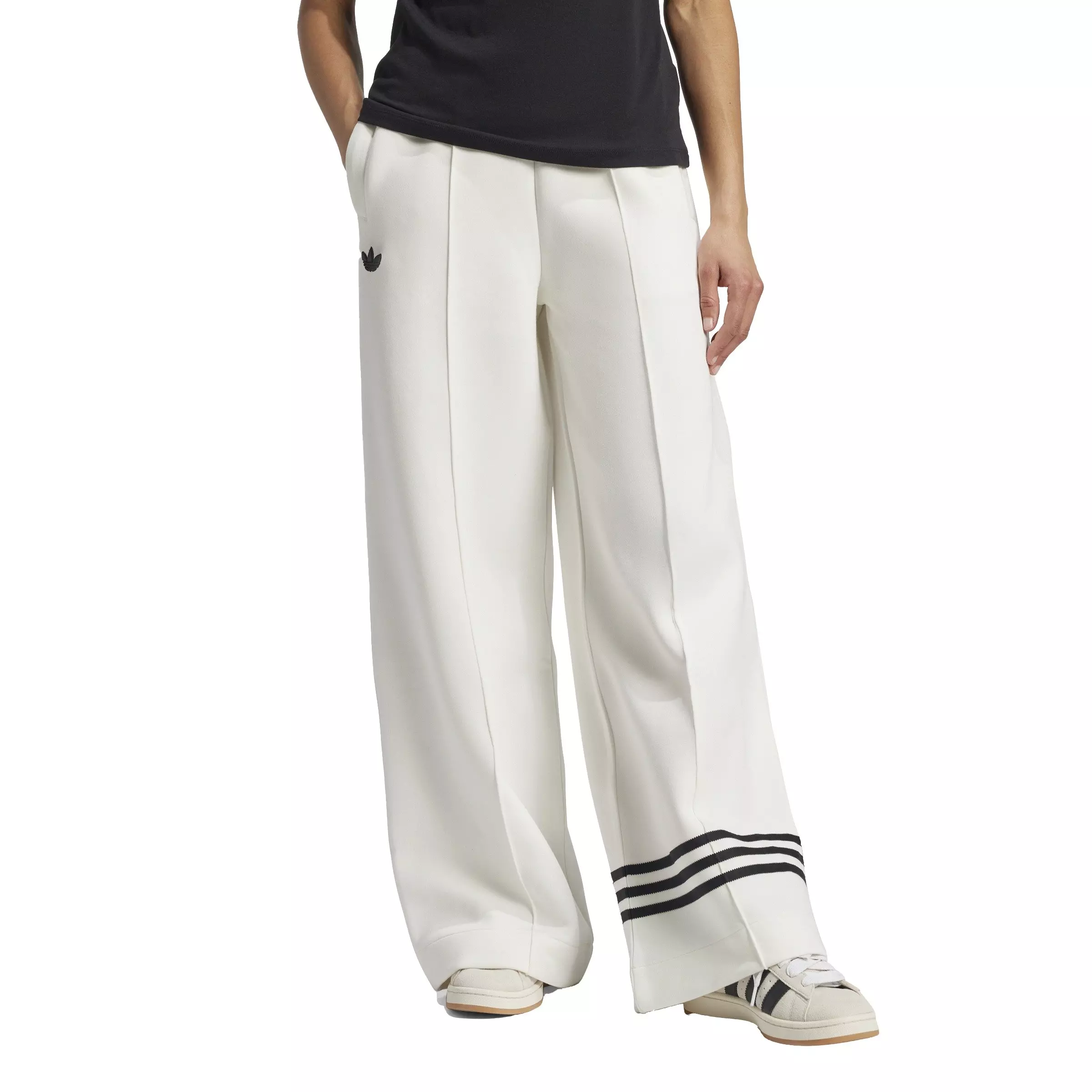 adidas Originals Women's Adicolor Neuclassics Track Tracksuit Bottoms-White - WHITE