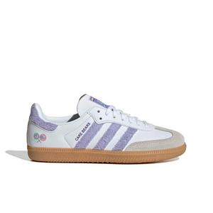 adidas Originals Care Bears Samba OG "Light Purple/Ftwr White/Blue Dawn" Grade School Girls' Shoe - LT PURPLE/WHITE/BLUE