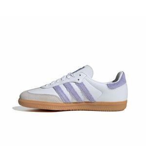 adidas Originals Care Bears Samba OG "Light Purple/Ftwr White/Blue Dawn" Grade School Girls' Shoe - LT PURPLE/WHITE/BLUE