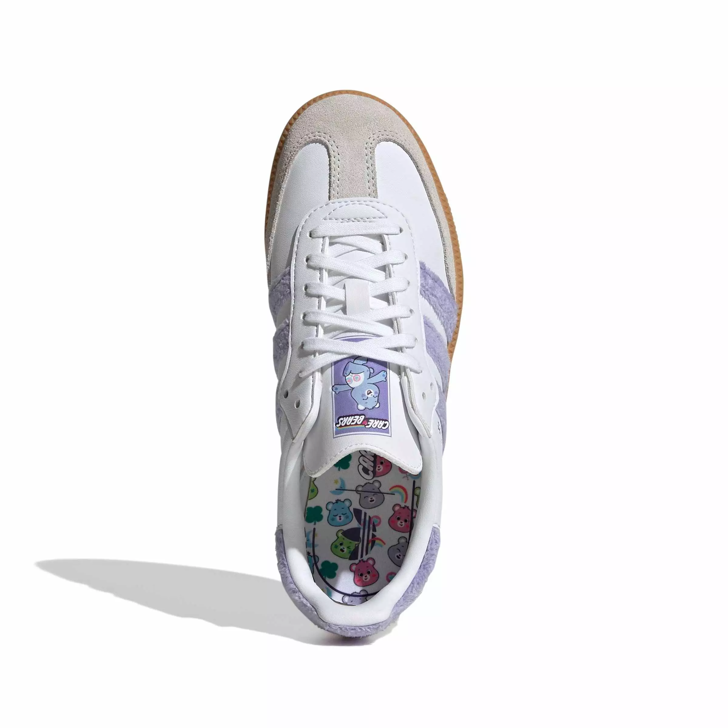 adidas Originals Care Bears Samba OG "Light Purple/Ftwr White/Blue Dawn" Grade School Girls' Shoe - LT PURPLE/WHITE/BLUE