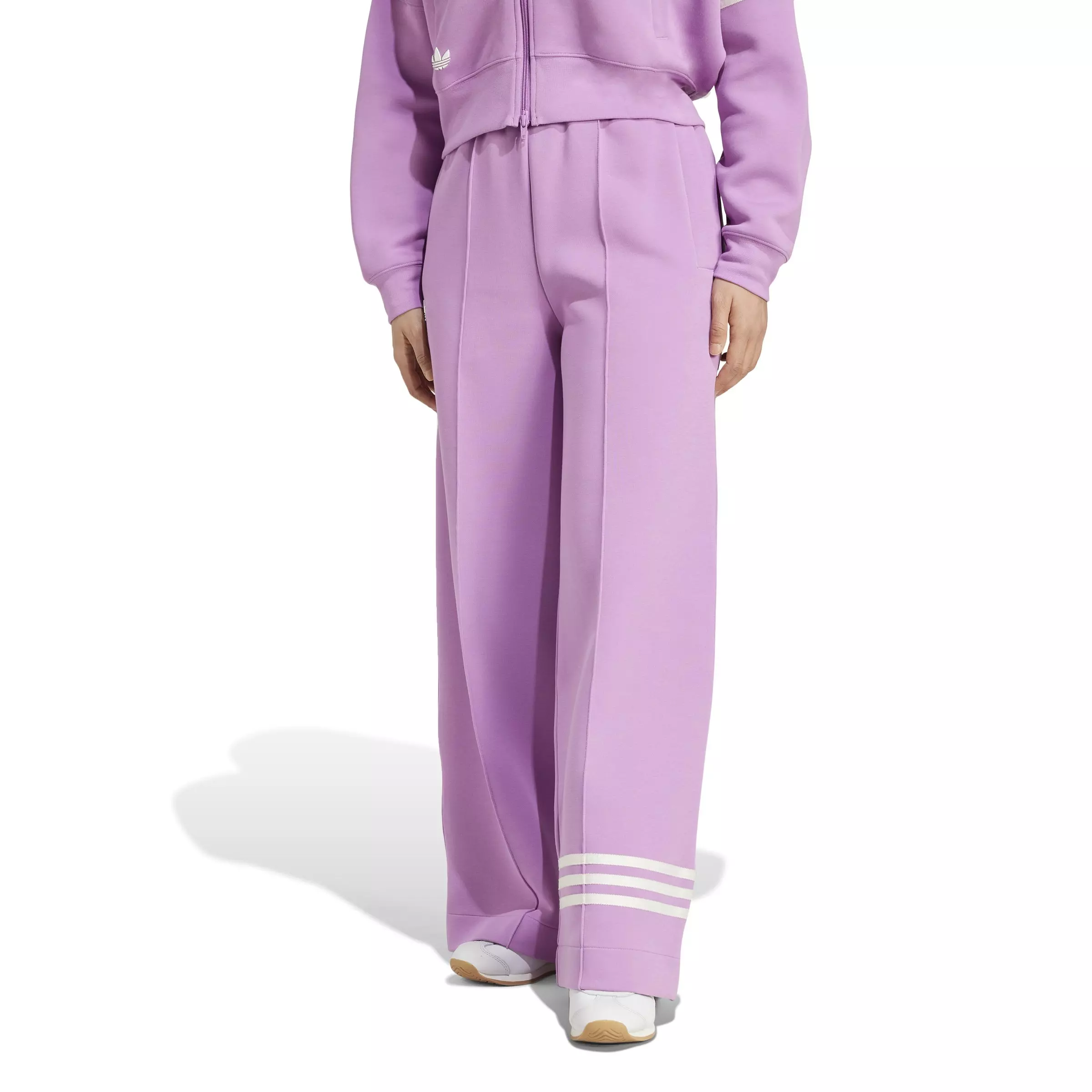 adidas Originals Women's Adicolor Neuclassics Track Tracksuit Bottoms-Purple - PURPLE