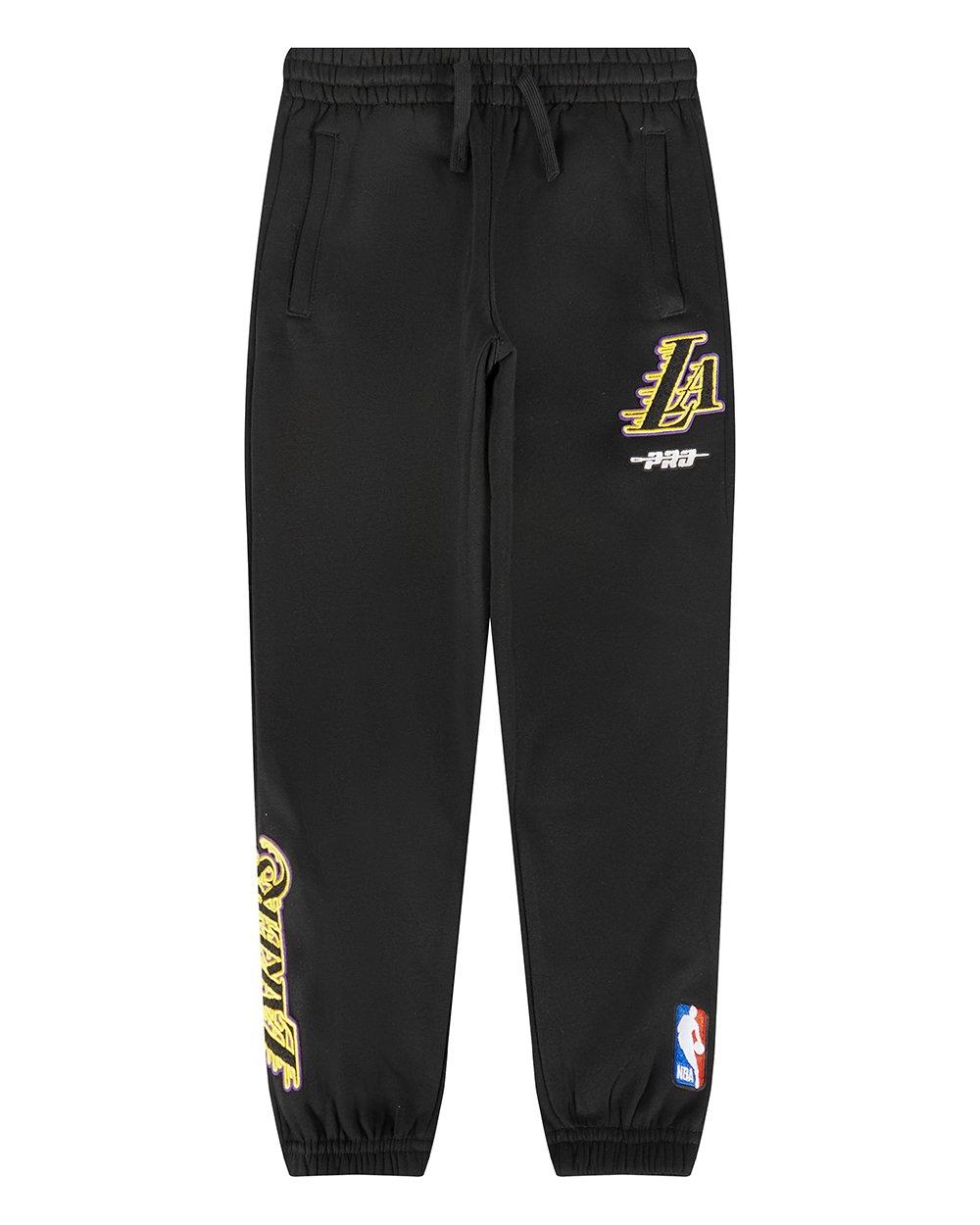 Pro Standard Little Boys' NBA Los Angeles Lakers Classic Fleece Sweatpants - Black - BLACK Thumbnail View 1