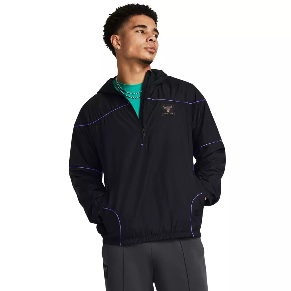 Under Armour Men's Project Rock Anorak Jacket -Black - BLACK