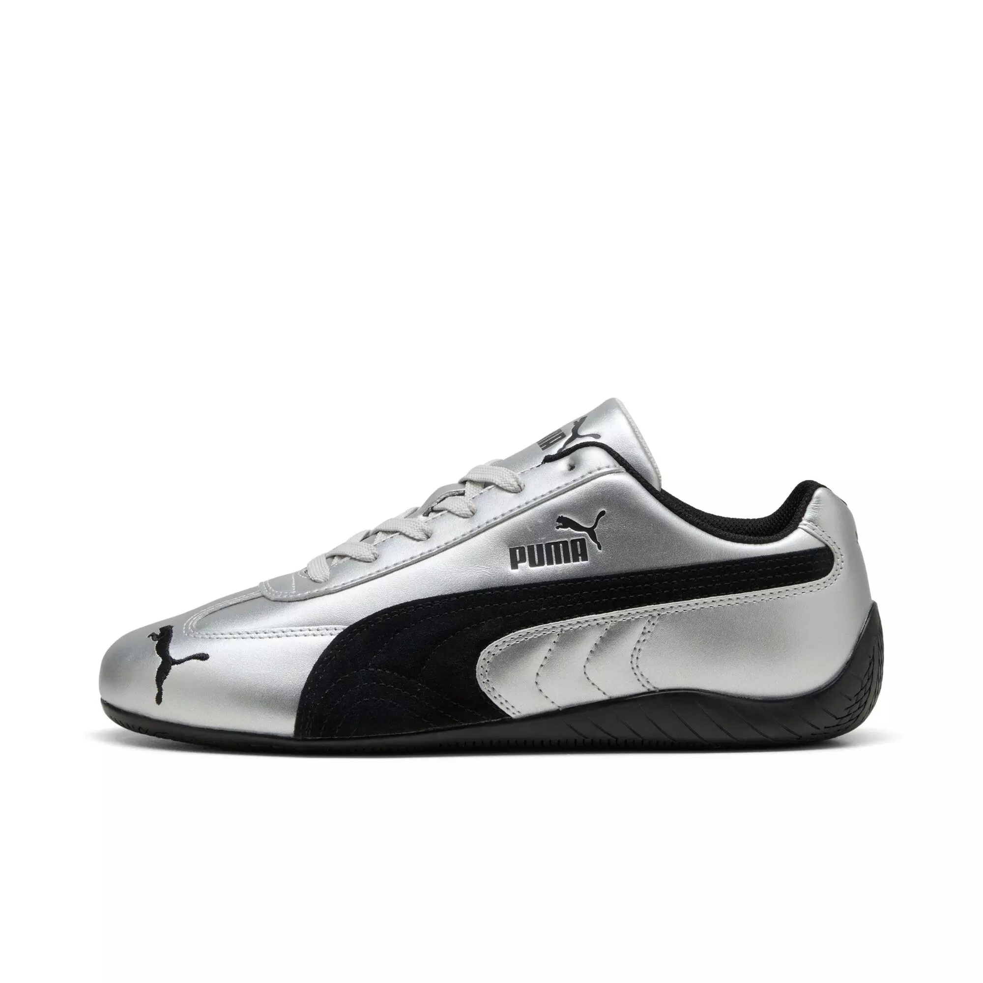 PUMA Speedcat Metallic "PUMA Silver/PUMA Black" Men's Shoe - SILVER/BLACK