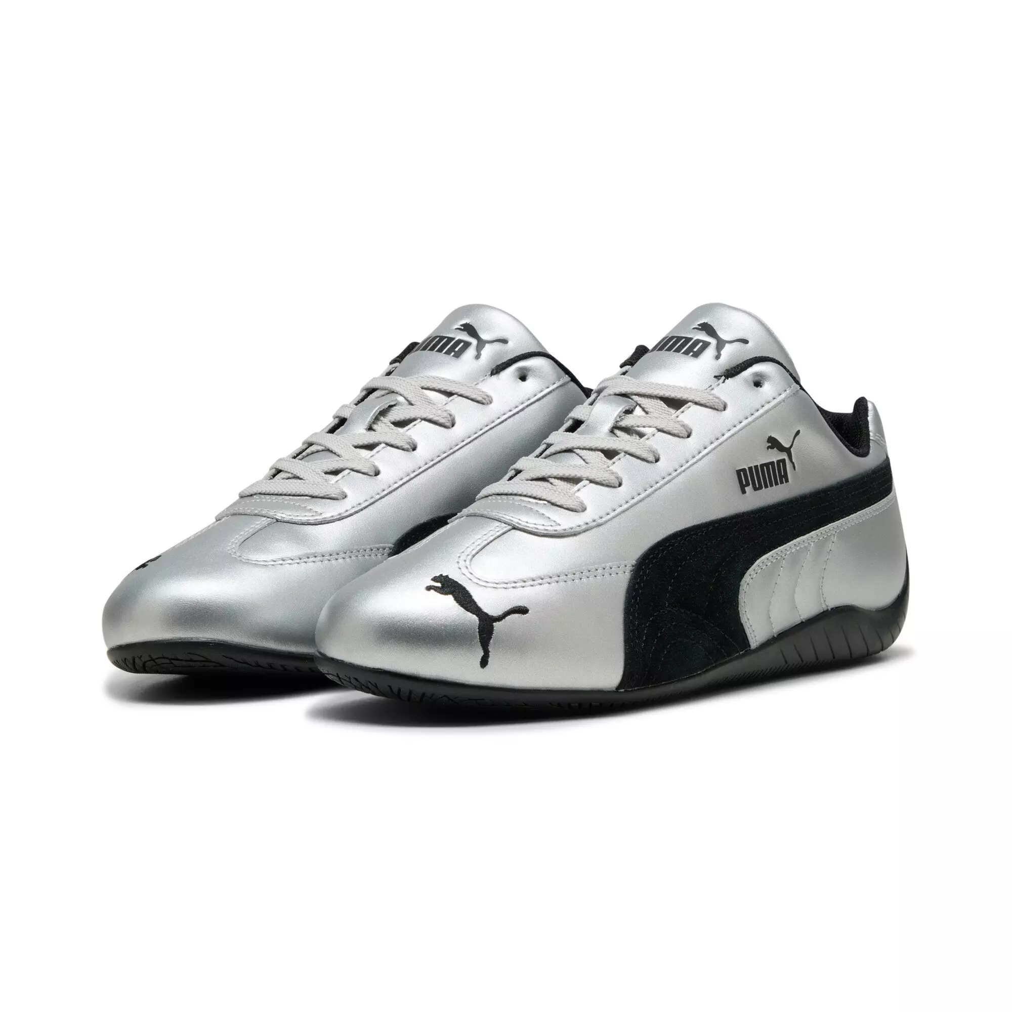 PUMA Speedcat Metallic "PUMA Silver/PUMA Black" Men's Shoe - SILVER/BLACK