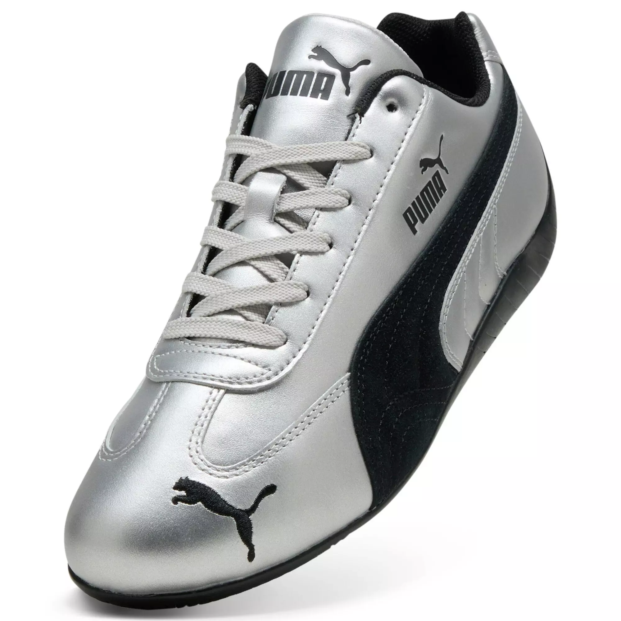 PUMA Speedcat Metallic "PUMA Silver/PUMA Black" Men's Shoe - SILVER/BLACK