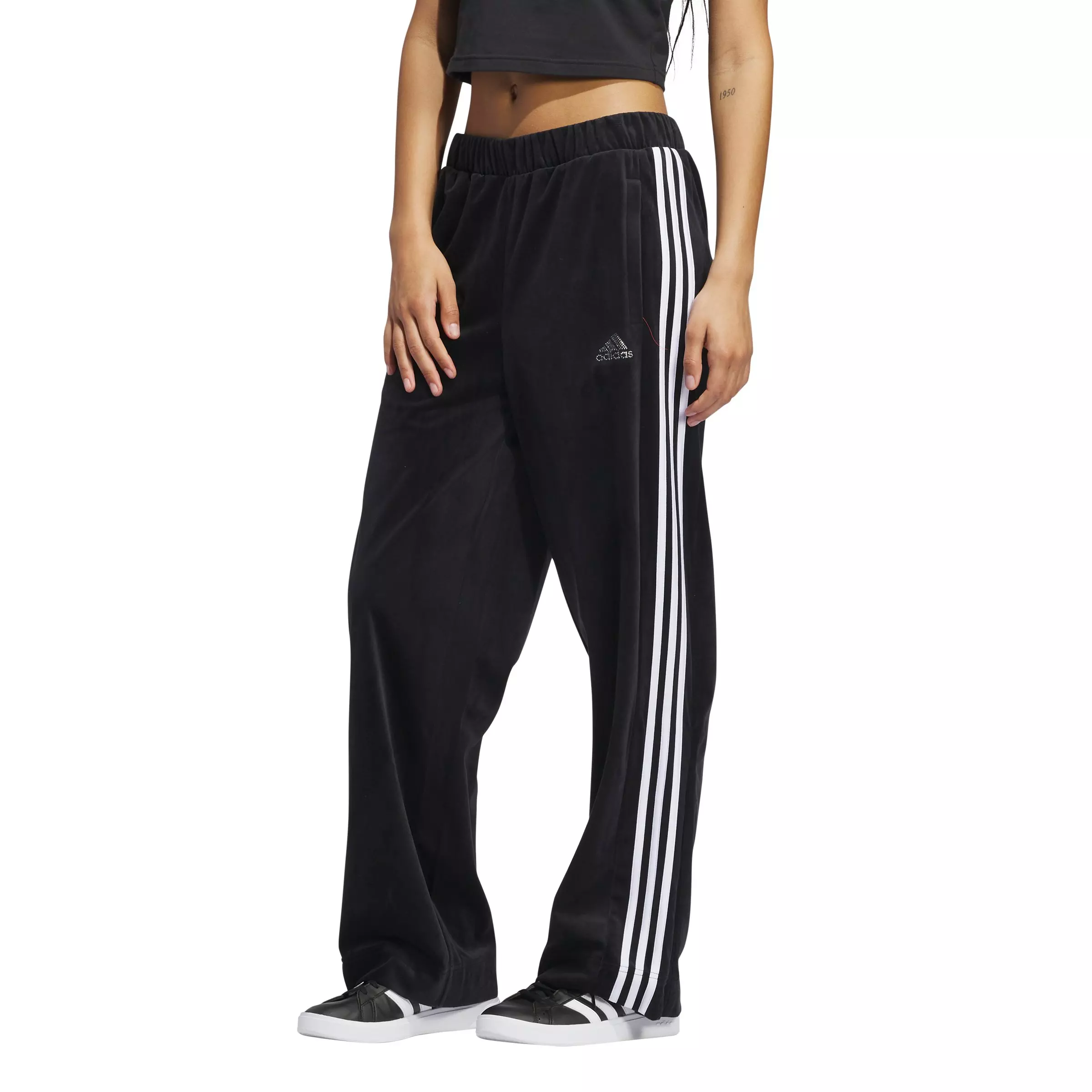 adidas Women's Y2K Glam Pants-Black - BLACK