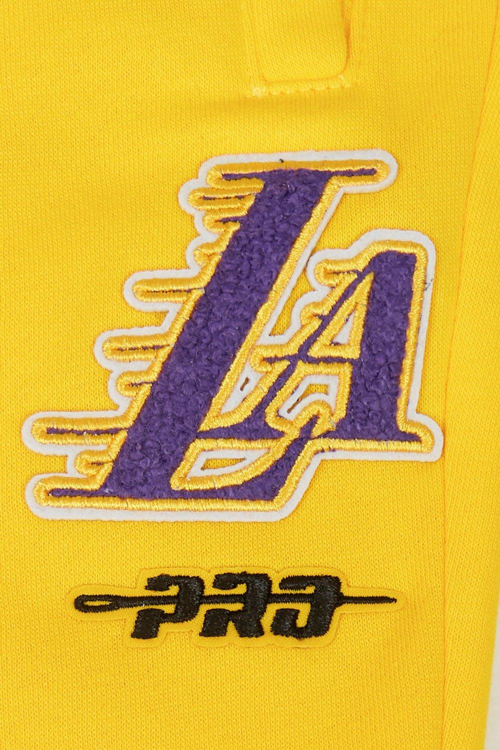 Pro Standard Little Boys' NBA Los Angeles Lakers Classic Fleece​ Sweatpants -Yellow - YELLOW Thumbnail View 4